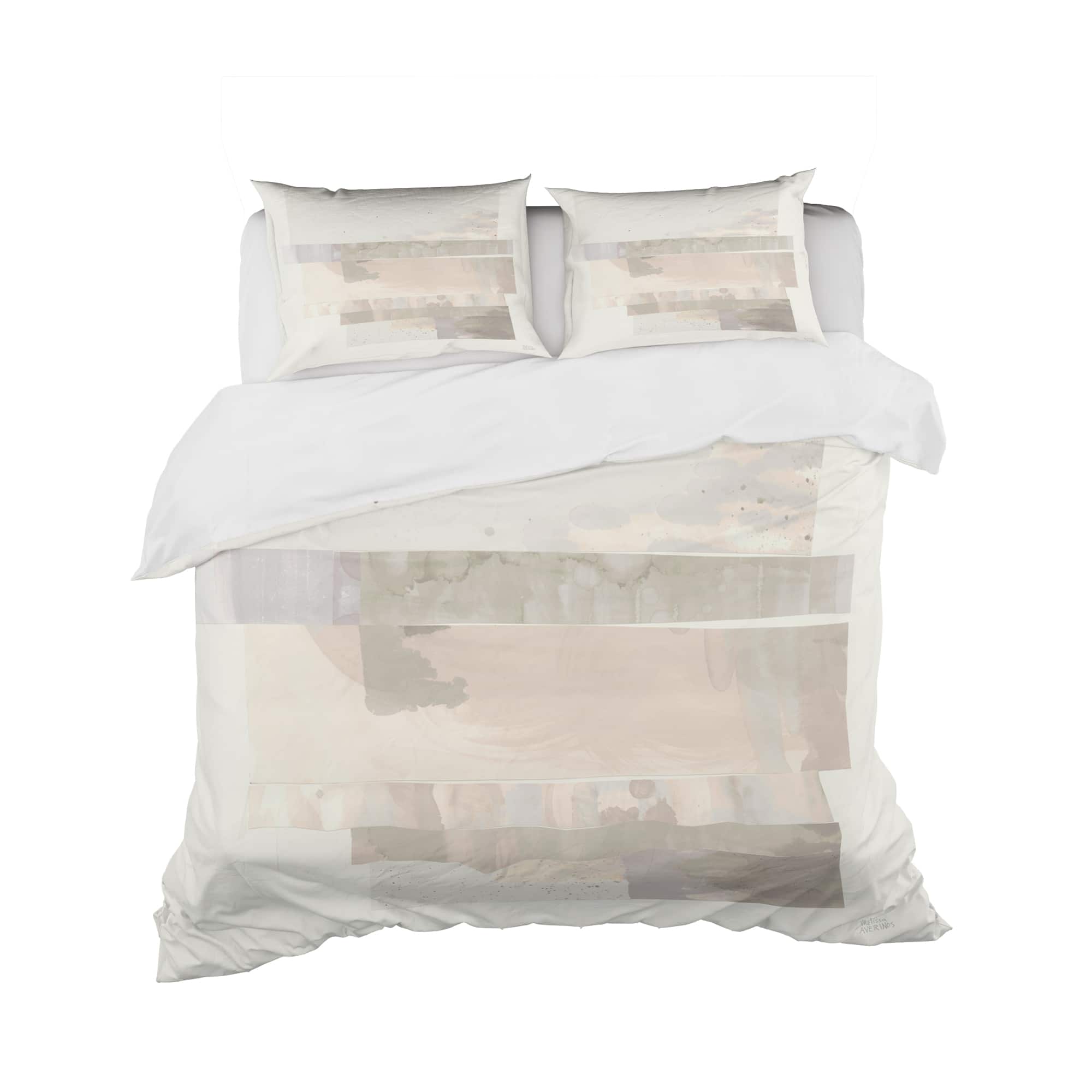Designart &#x27;Geometric Neutral Form I&#x27; Geometric Bedding Set - Duvet Cover &#x26; Shams