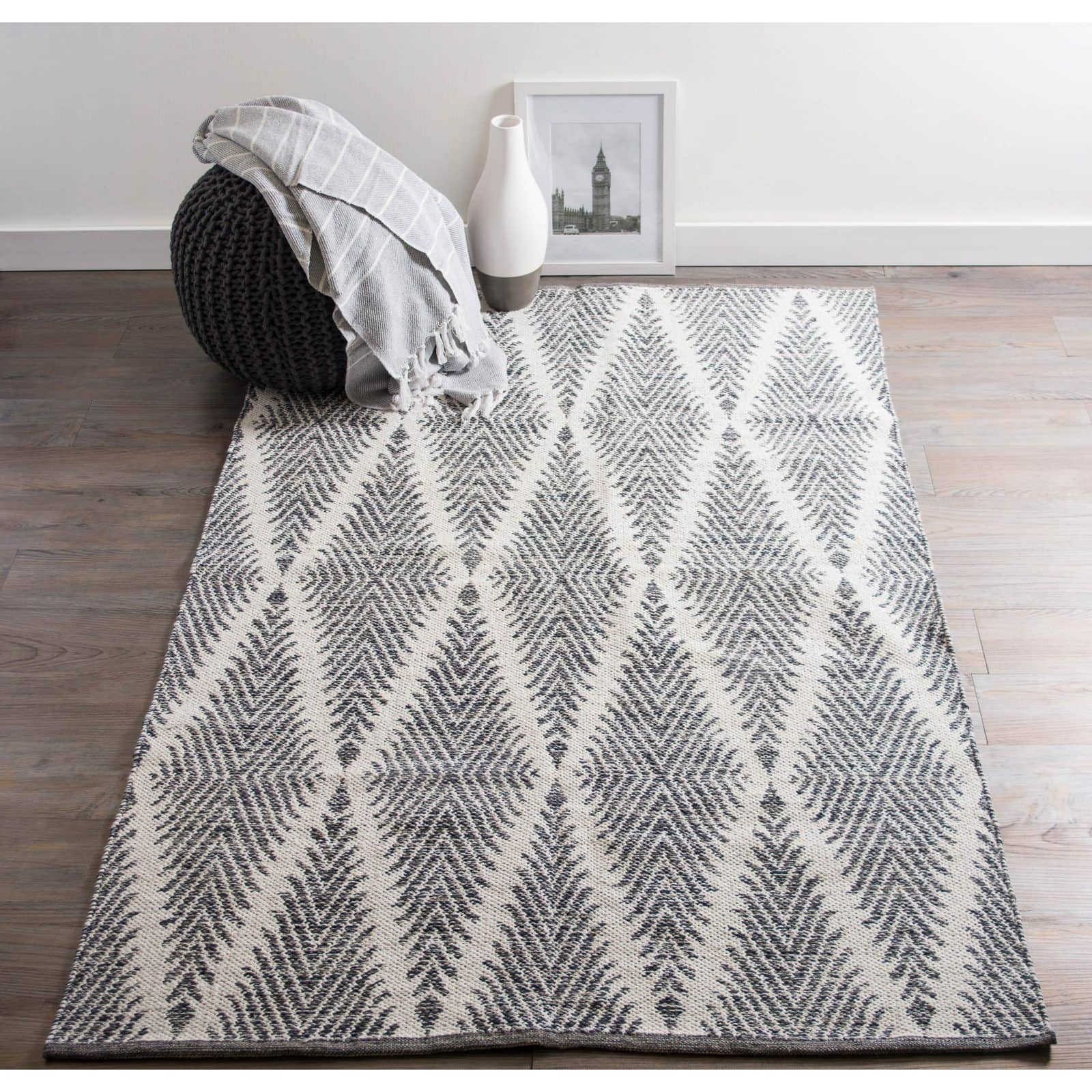 DII&#xAE; Gray Diamond Hand-Loomed Rug, 2ft. x 3ft.