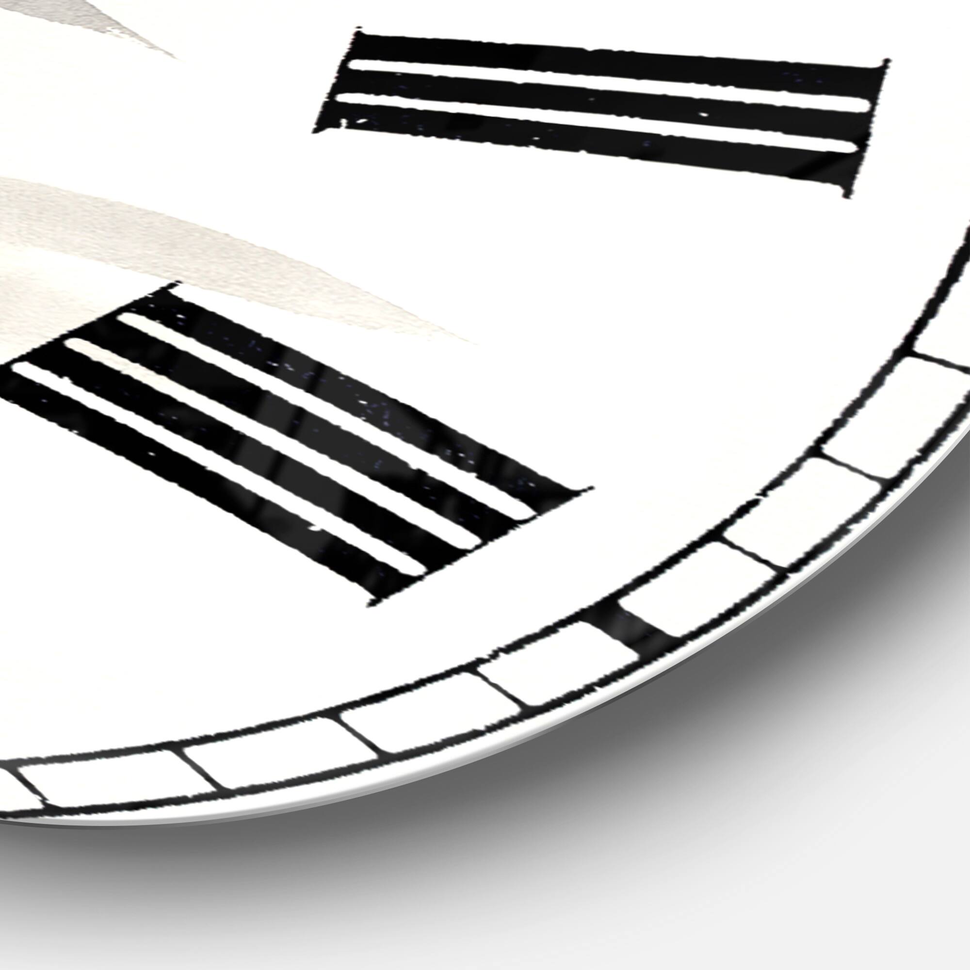 Designart 'Simplist Bamboo Leaves Iv Lodge Wall Clock