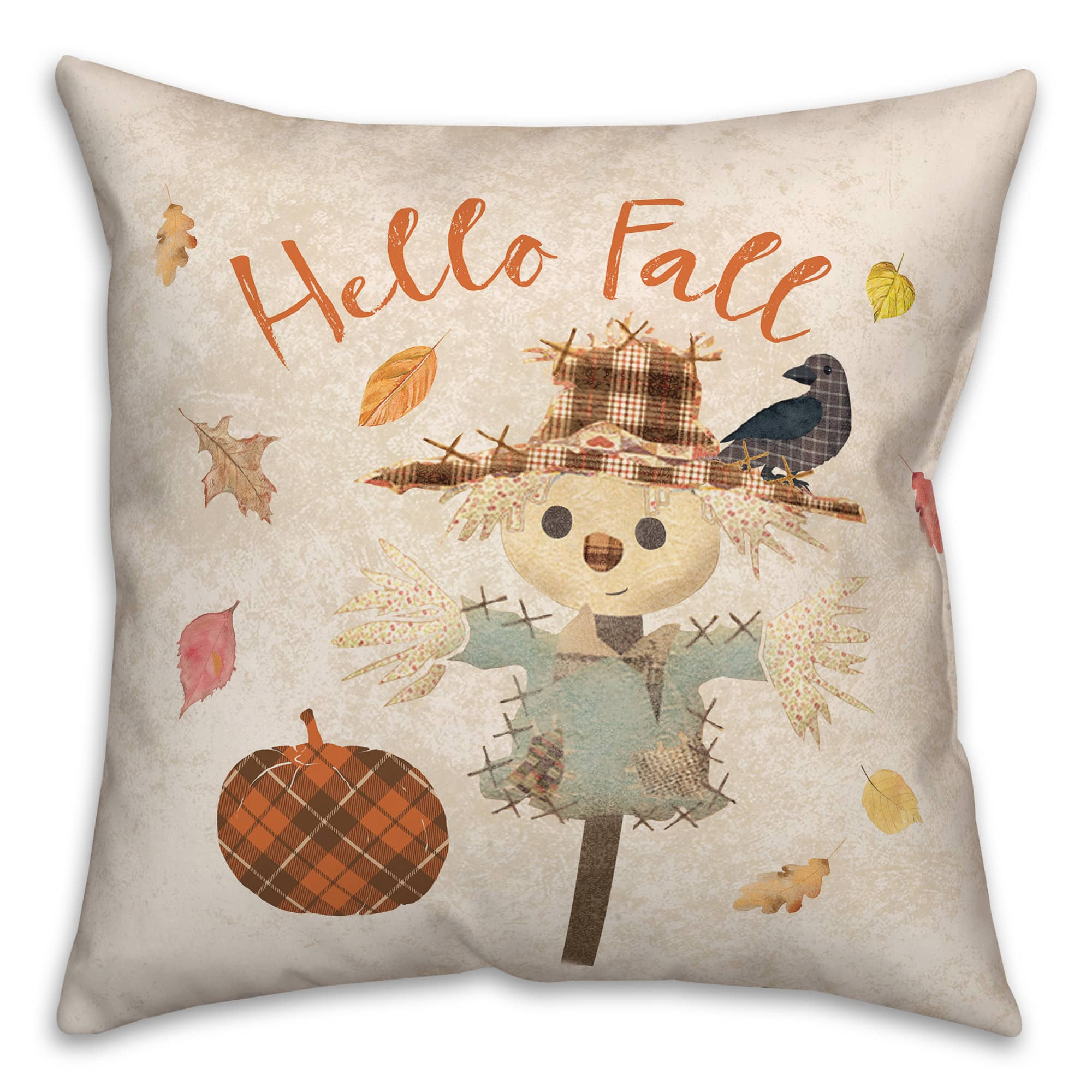 Plaid Hello Fall Pillow