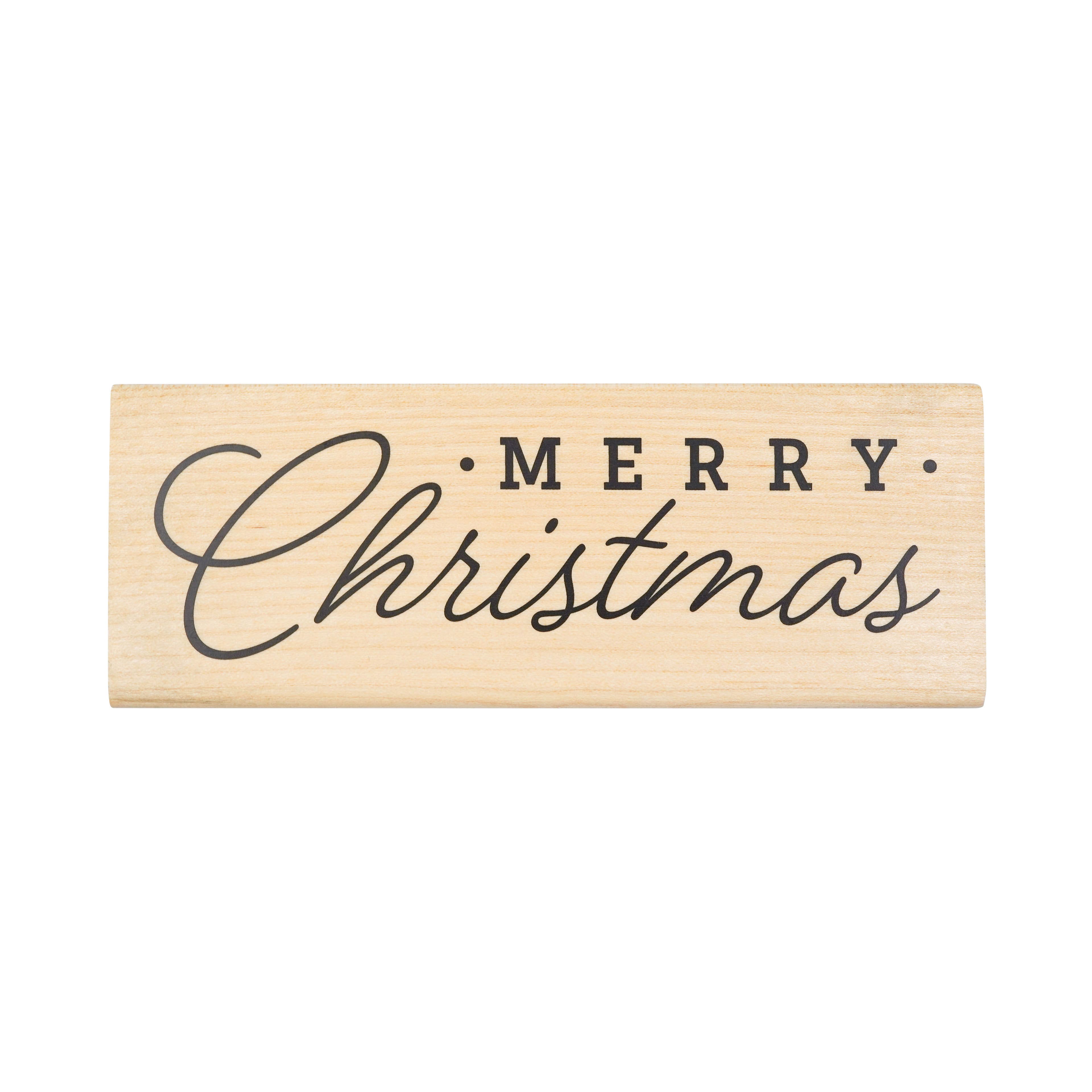 Merry Christmas Wood Stamp by Recollections&#x2122;