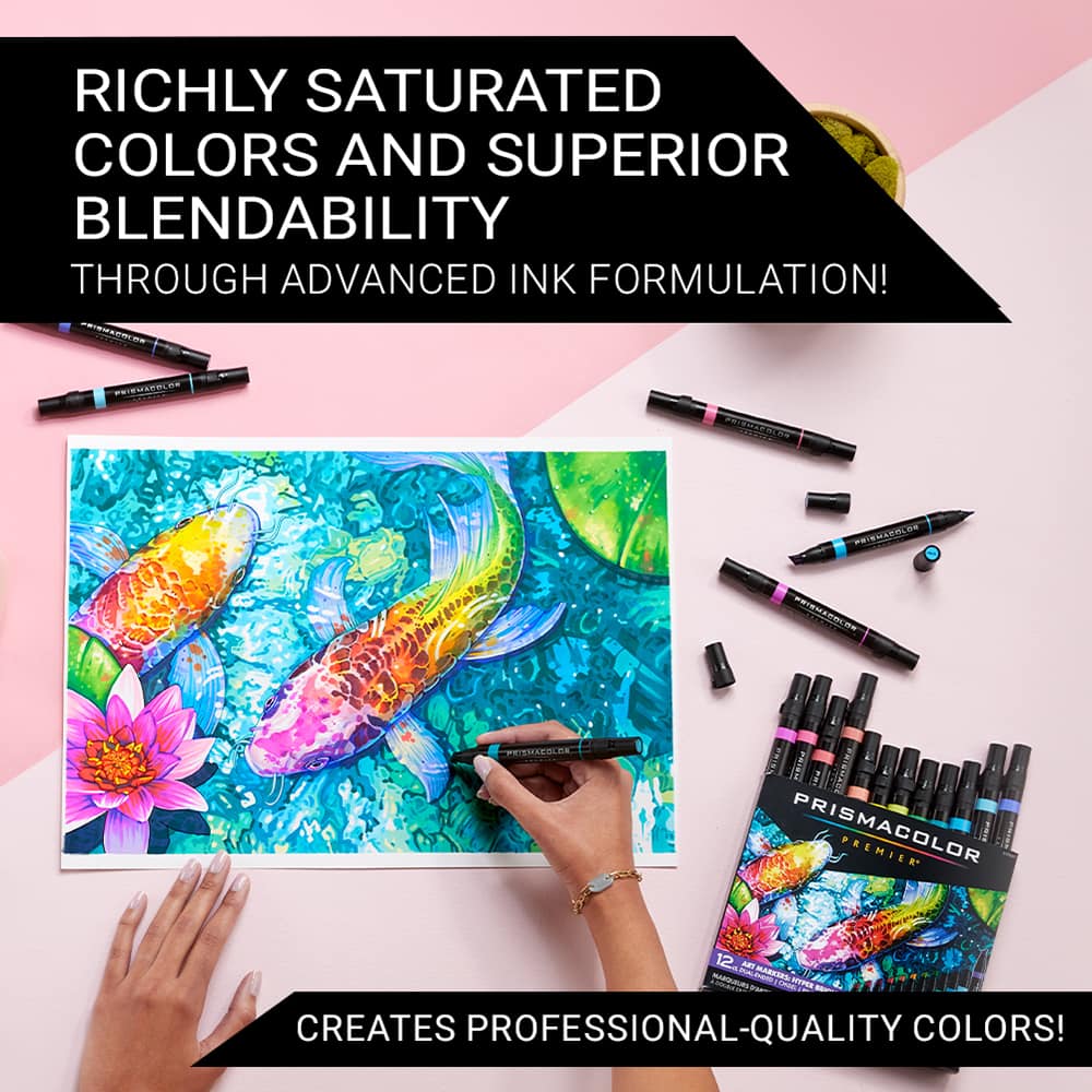 Prismacolor&#xAE; Premier&#xAE; Hyper Brights Dual-Ended Art Markers, 12ct.