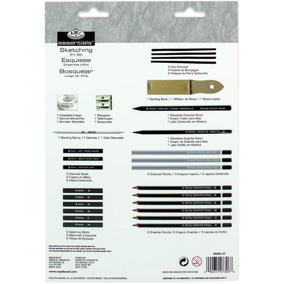 Royal & Langnickel® Essentials™ 28 Piece Drawing Art Set