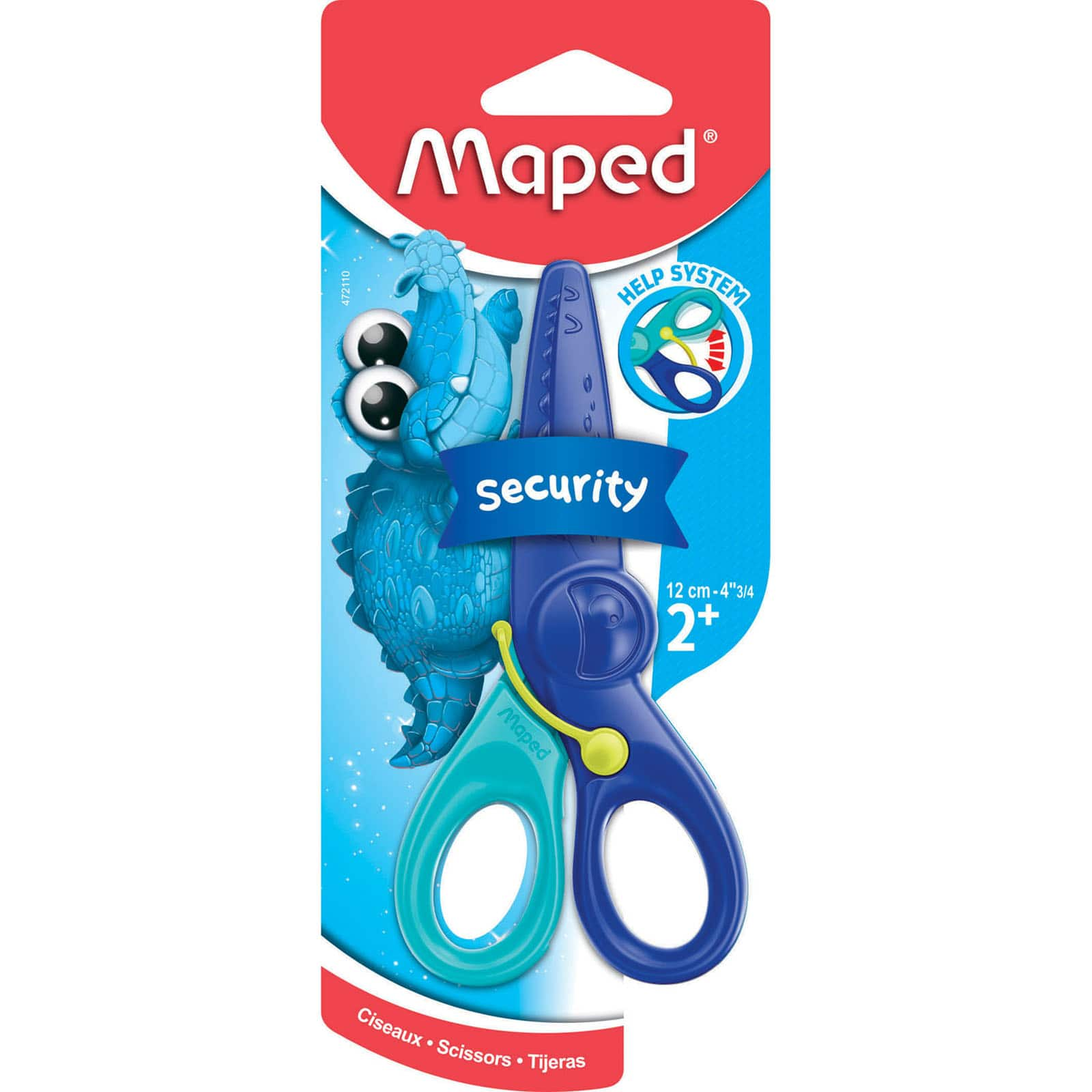 Maped&#xAE; Kidicut 4.75&#x22; Spring-Assisted Plastic Safety Scissors, 12ct.