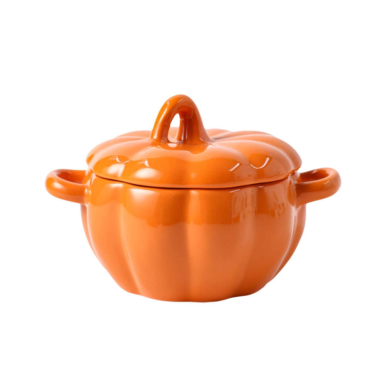 7" Orange Pumpkin Ceramic Baking Dish by Ashland®