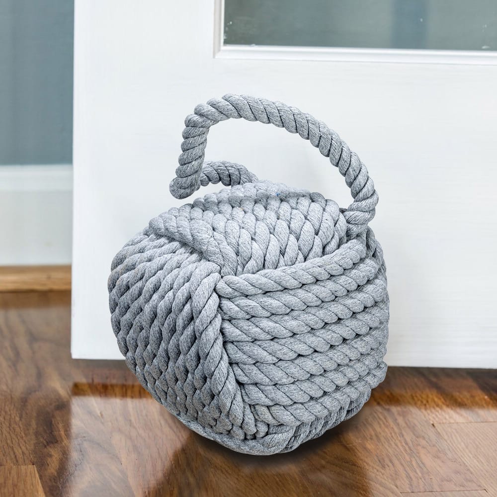 Hello Honey® 6" Gray Nautical Rope Knot Decoration