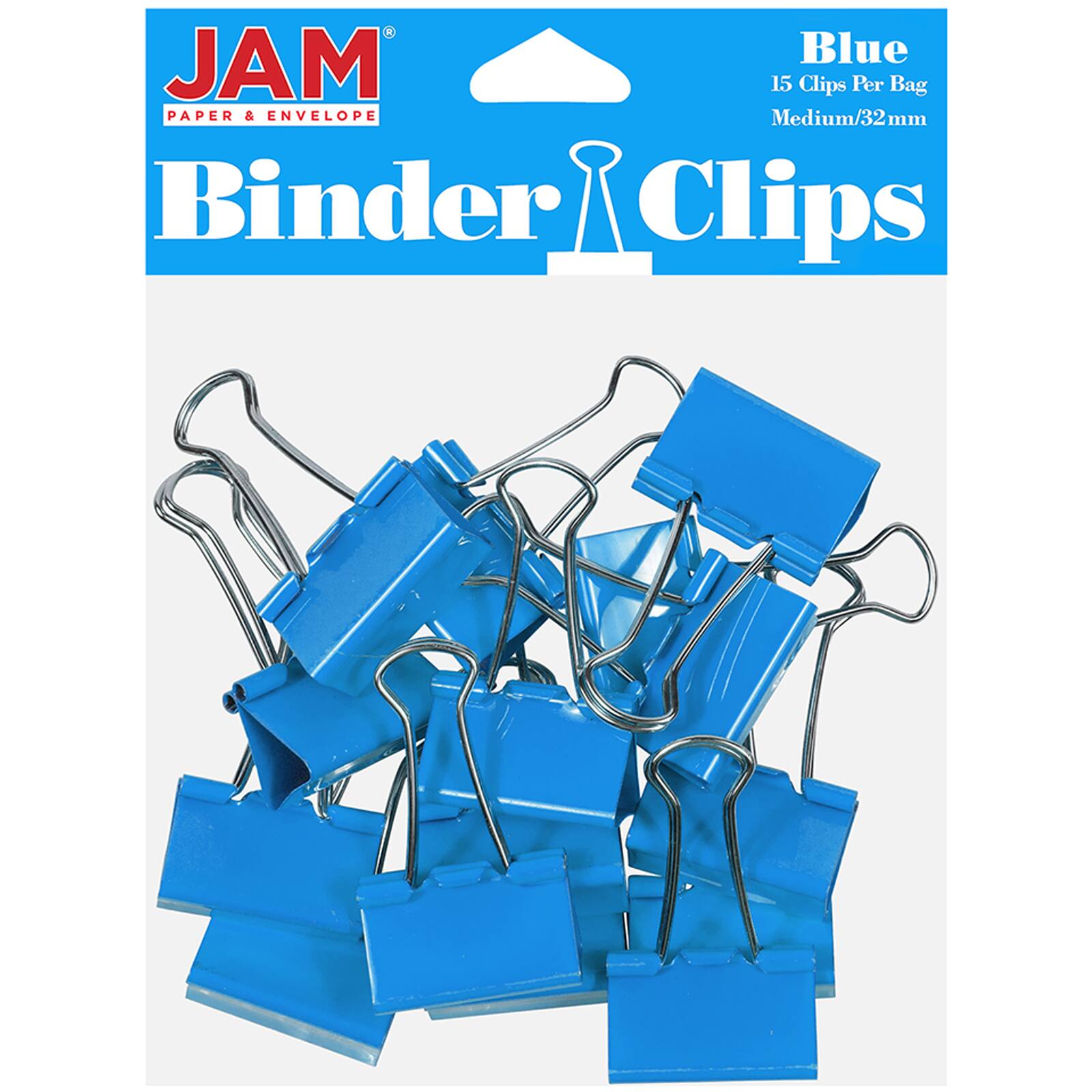 JAM Paper 1.25&#x22; Colorful Binder Clips, 30ct.