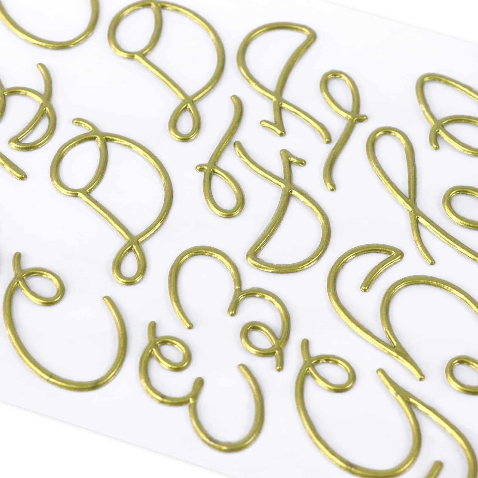 12 Pack: Gold Puffy Hand Letter Stickers by Recollections™