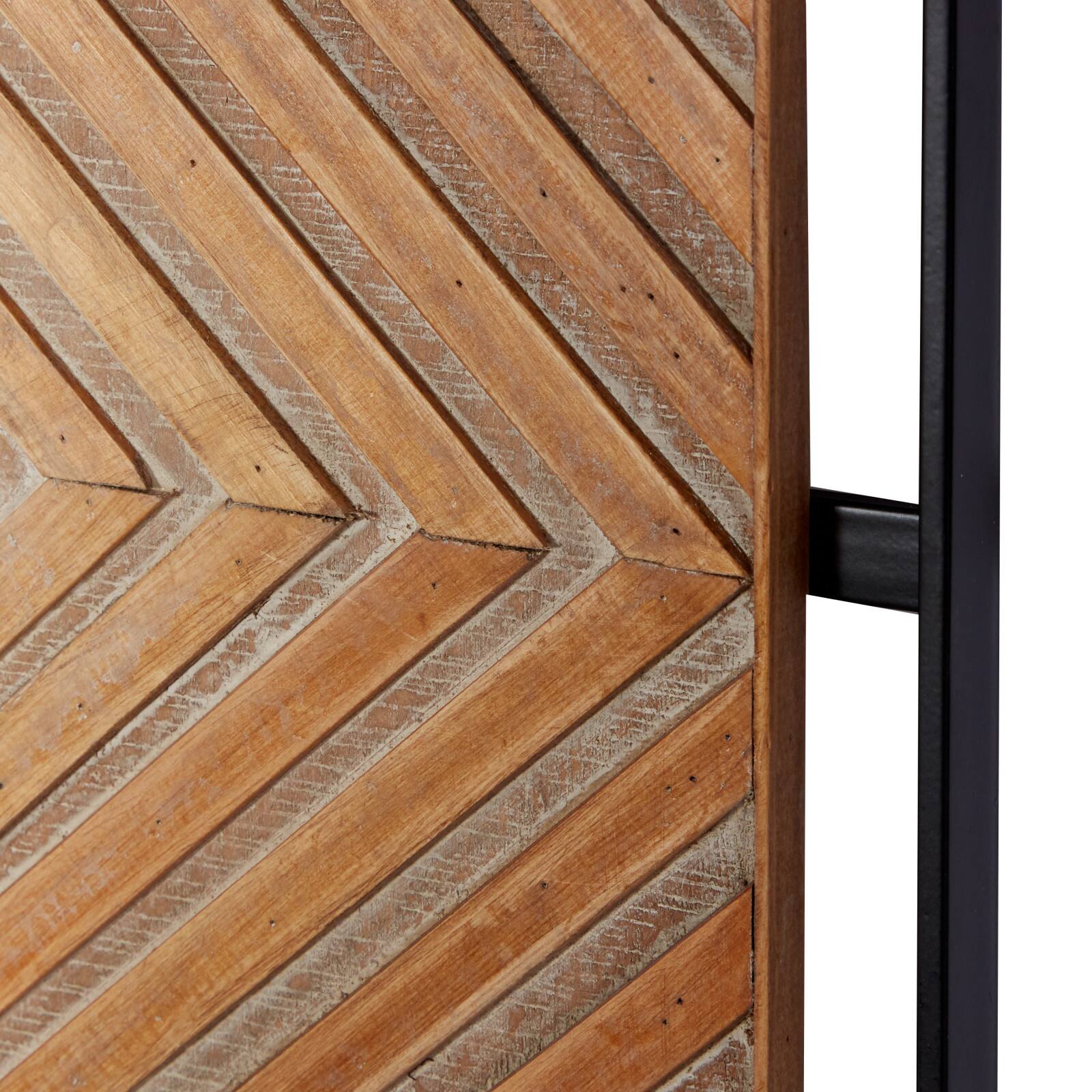 Set of 2 Brown Metal Farmhouse Wall Decor 32&#x22;, 12&#x22;