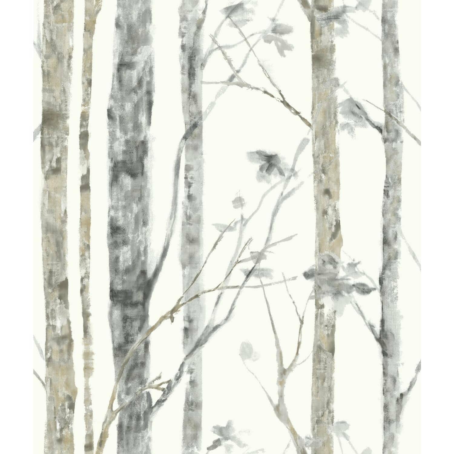 RoomMates Birch Trees Peel &#x26; Stick Wallpaper