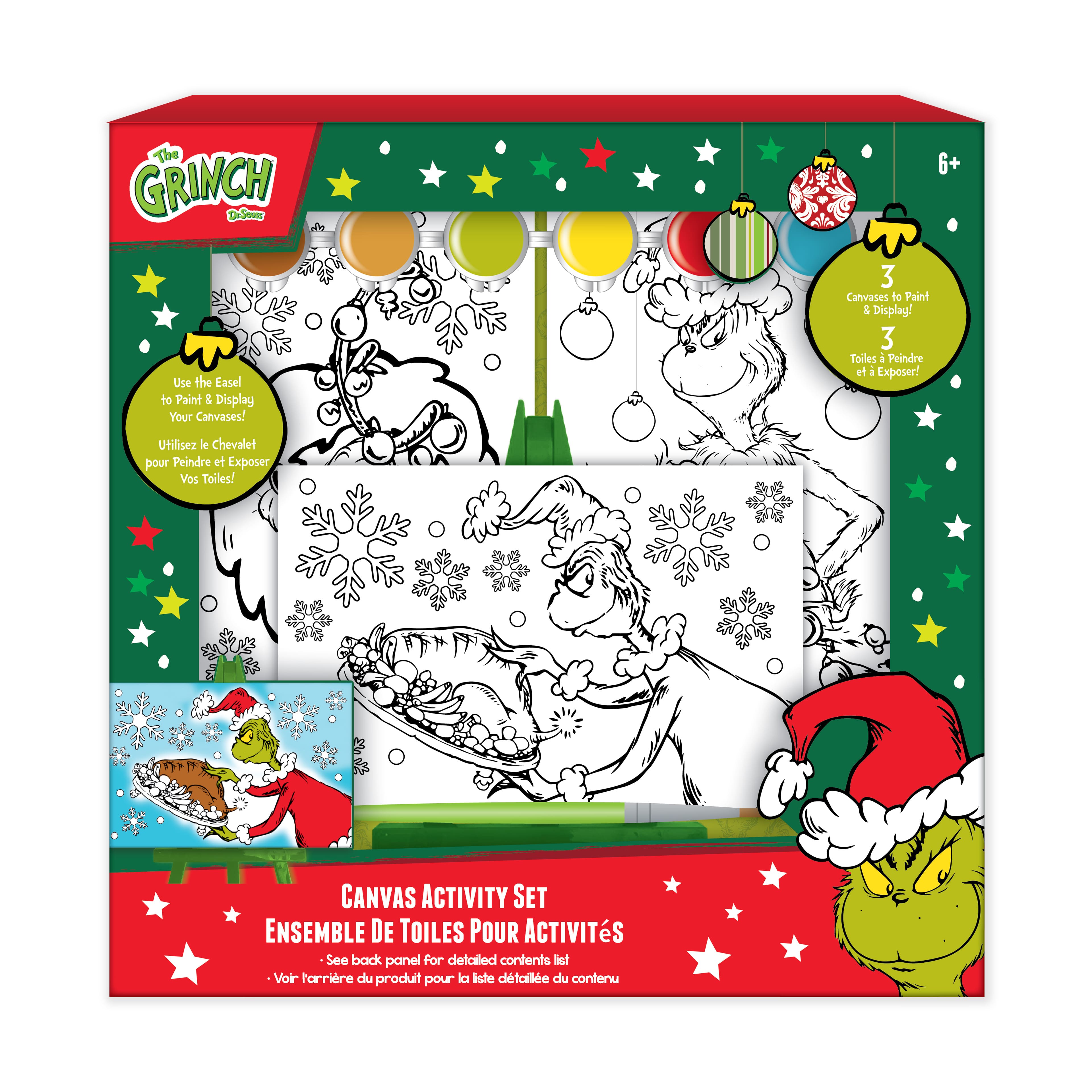 The Grinch&#x2122; Paint Your Own Canvas Activity Set