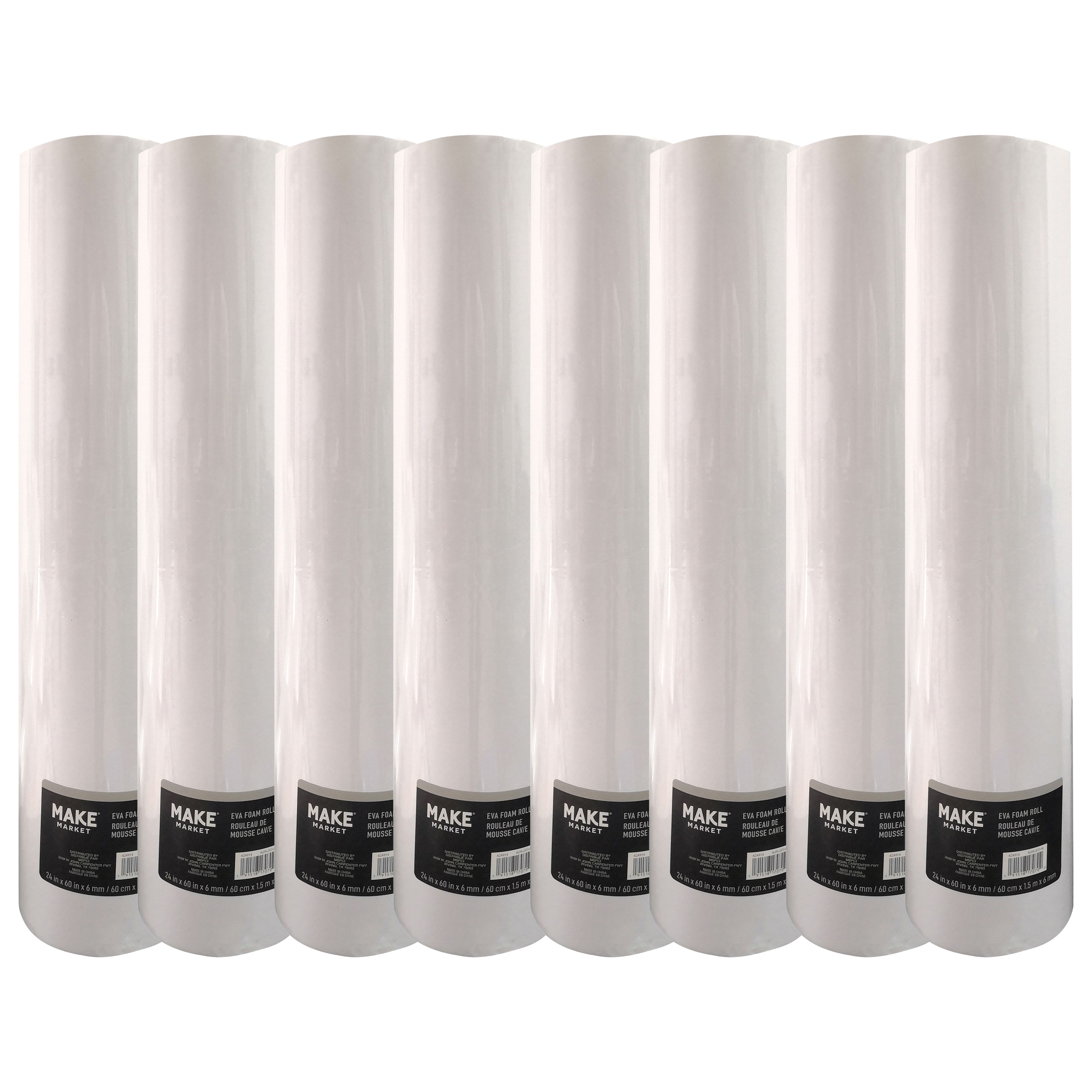 8 Pack: 6mm EVA Foam Roll by Make Market®