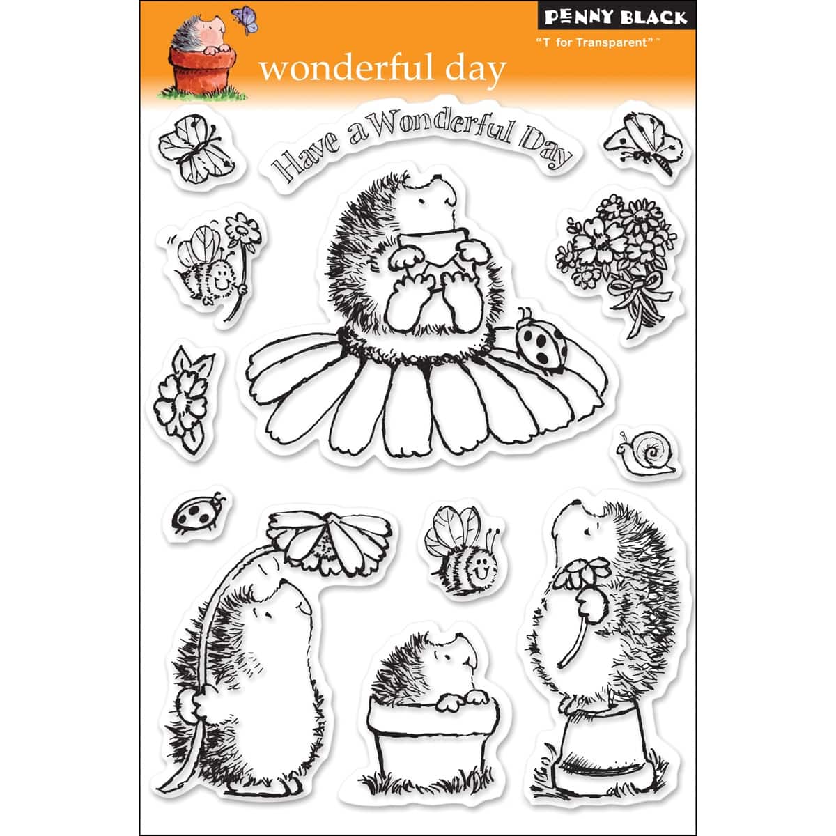 Penny Black Wonderful Day Clear Stamps