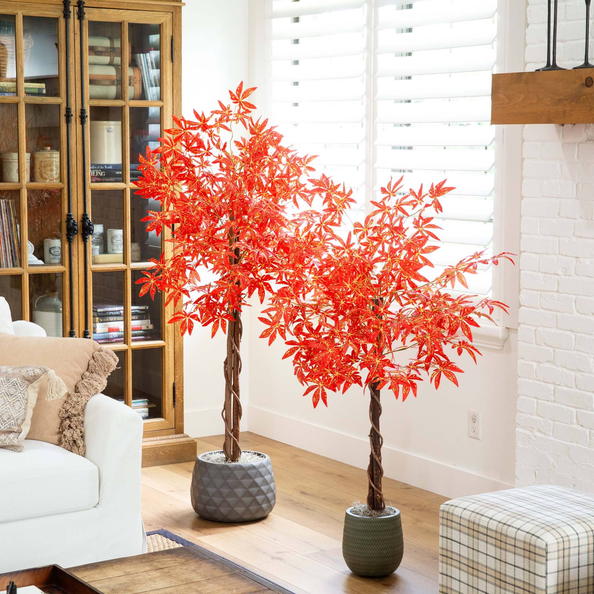 5ft. Autumn Vibrant Maple Artificial Fall Tree