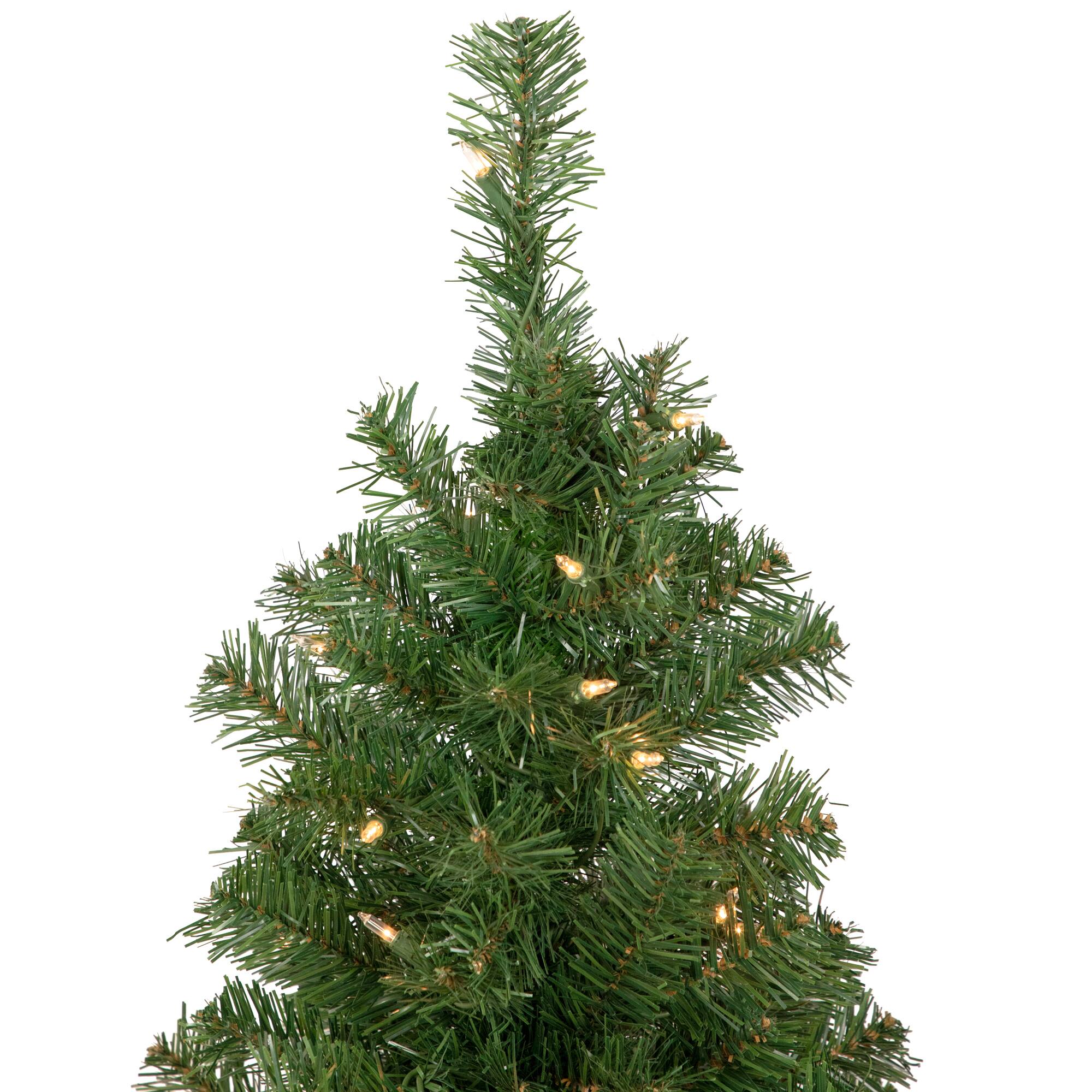 3ft. Pre-Lit Oakridge Noble Fir Artificial Christmas Tree, Clear Lights