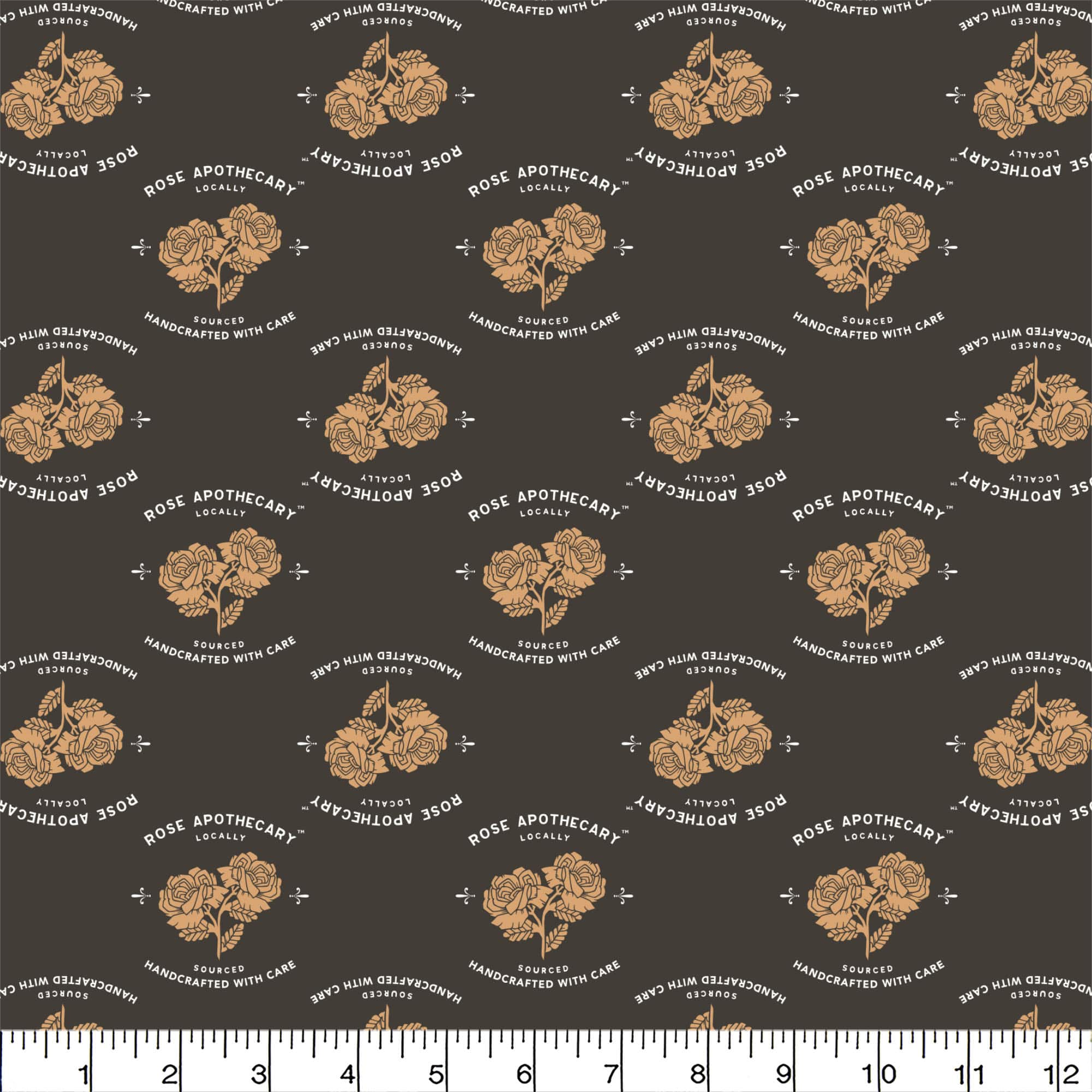 Schitt&#x27;s Creek&#xAE; Charcoal Rose Apothecary&#x2122; Cotton Fabric