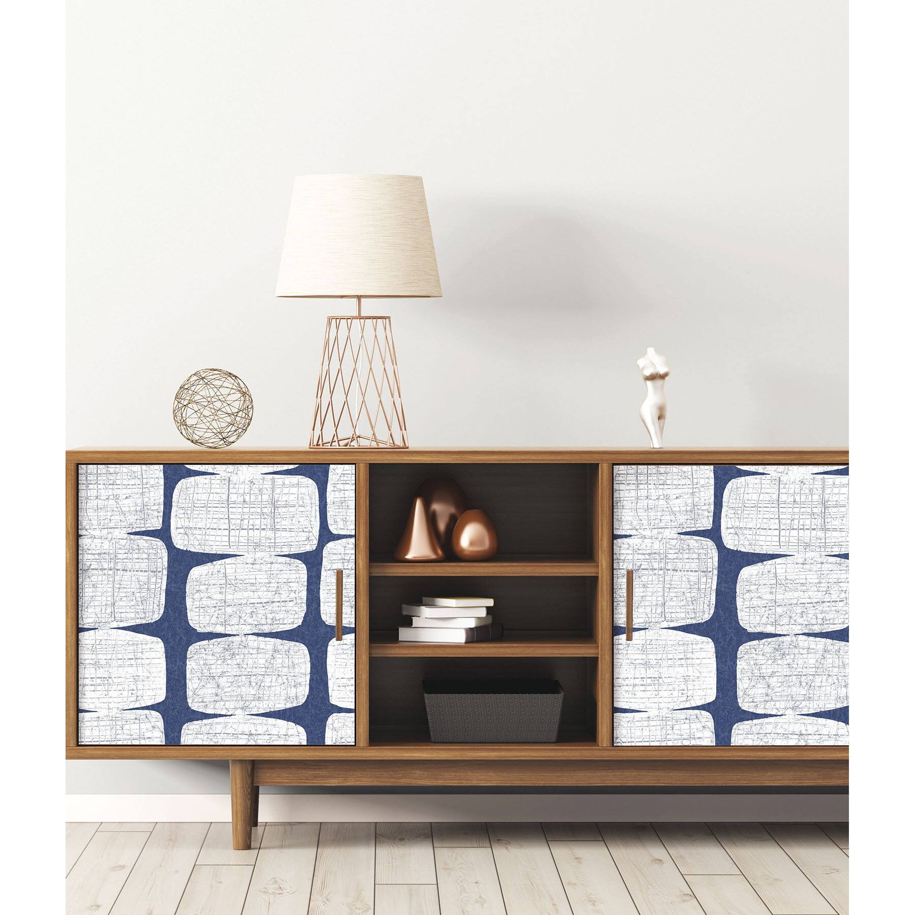 RoomMates Mid-Century Beads Peel & Stick Wallpaper