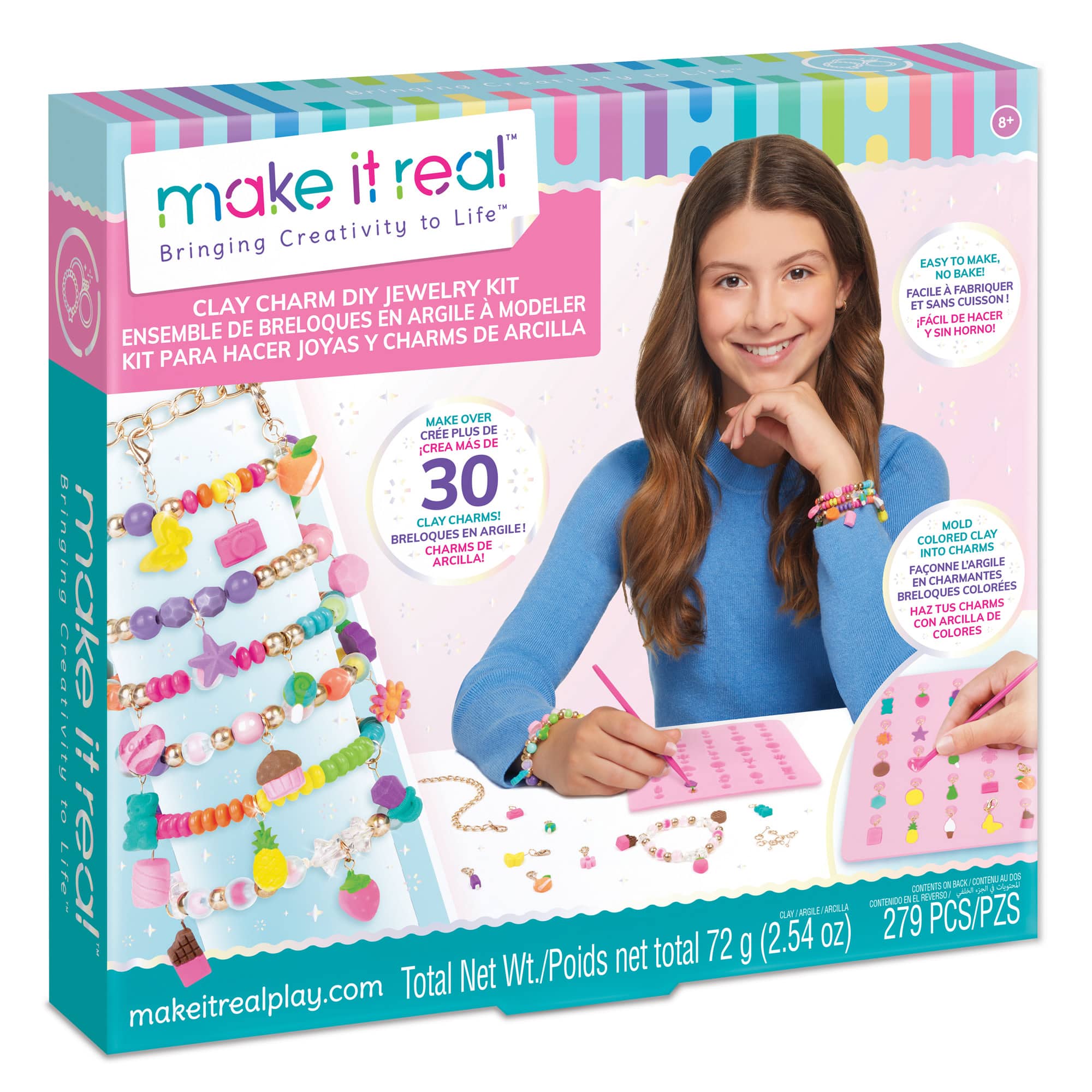 Make It Real&#x2122; Clay Charm DIY Jewelry Kit