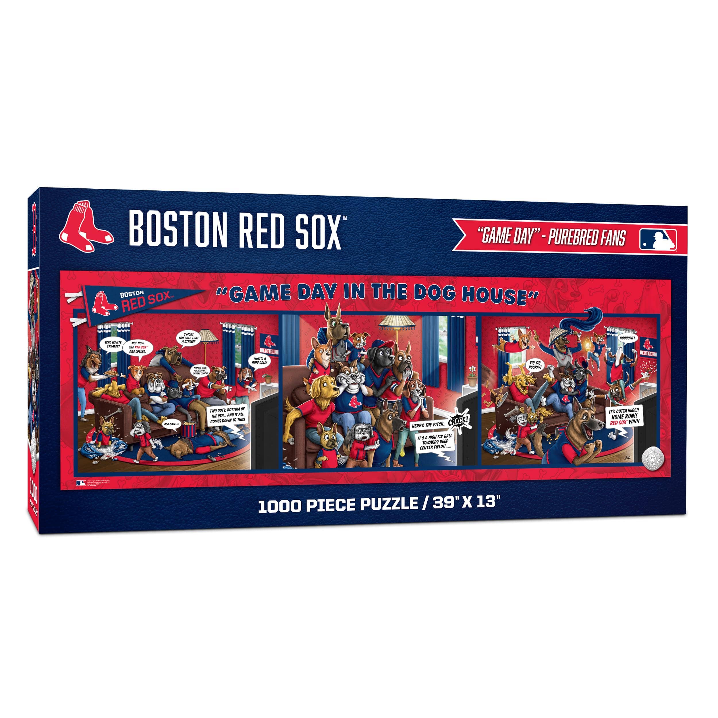 MLB Game Day in the Dog House 1,000 Piece Puzzle