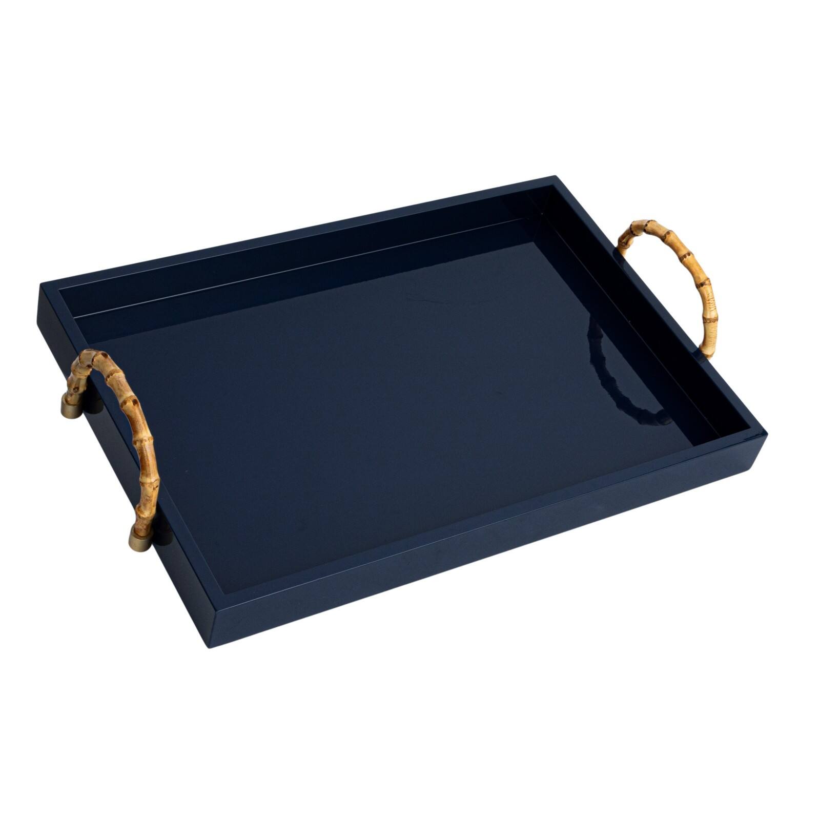 Hello Honey&#xAE; 21.5&#x22; Wide Nautical Bamboo Tray