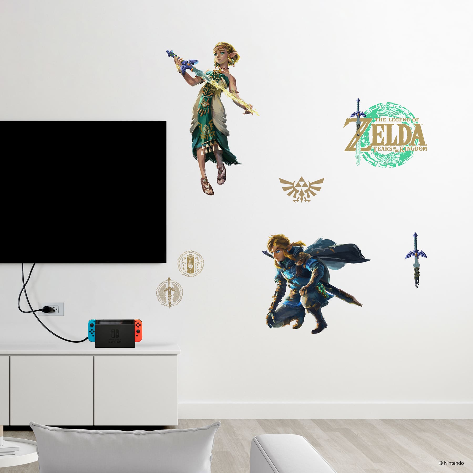RoomMates The Legend of Zelda™: Tears of the Kingdom Zelda & Link Wall Decals