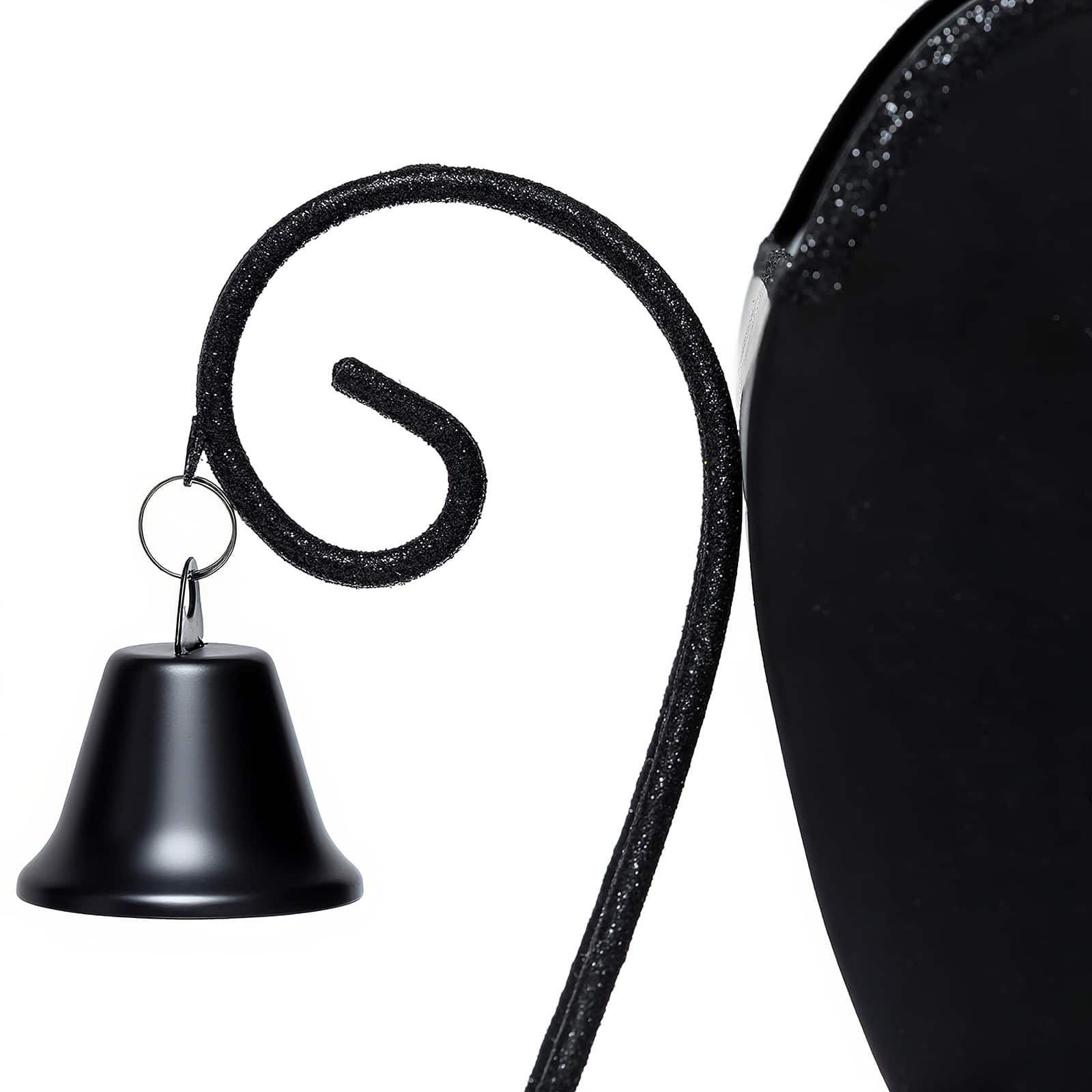 18&#x22; Black Metal Sled with Bell Tabletop D&#xE9;cor by Ashland&#xAE;