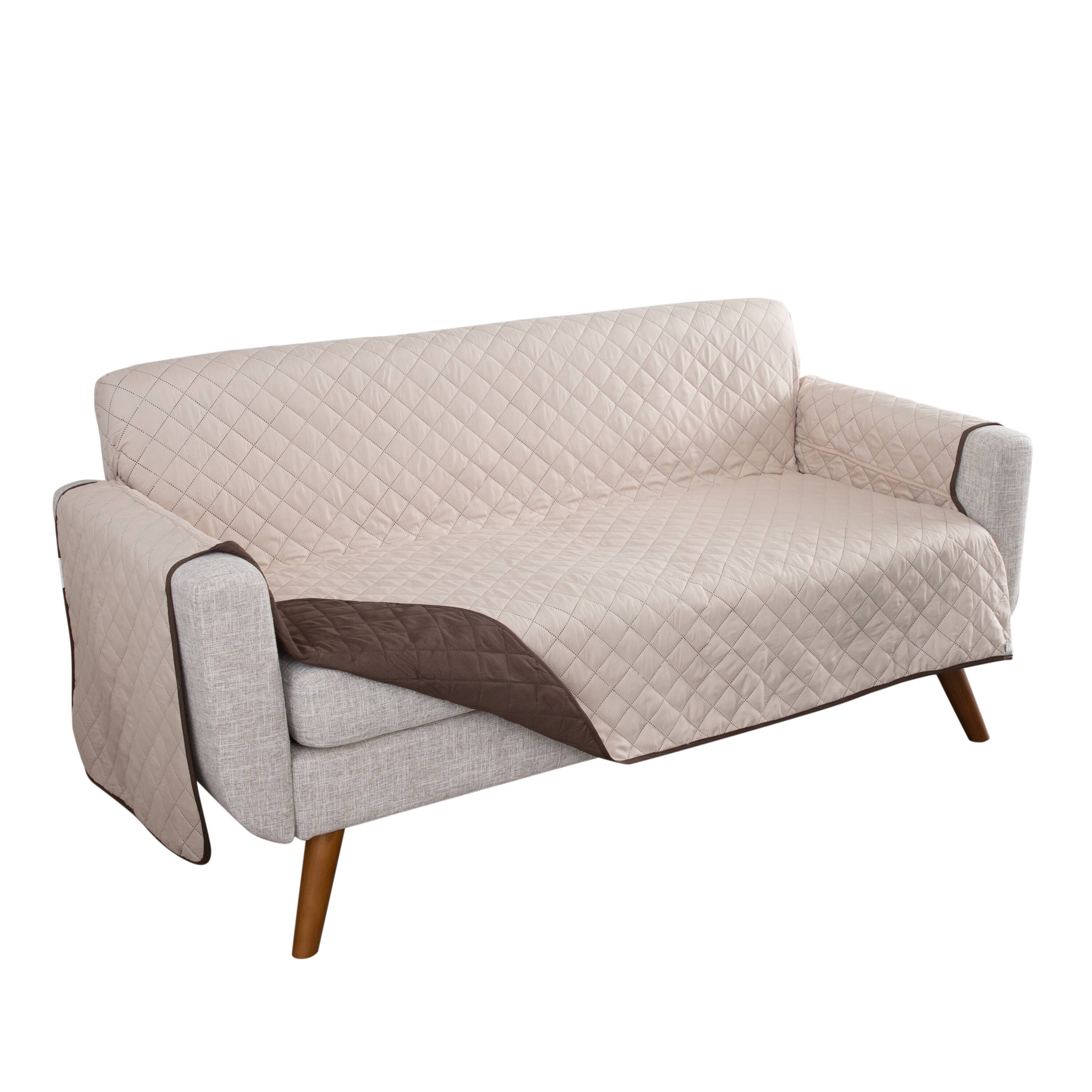 Home Details Reversible Quilted Furniture Sofa Protector