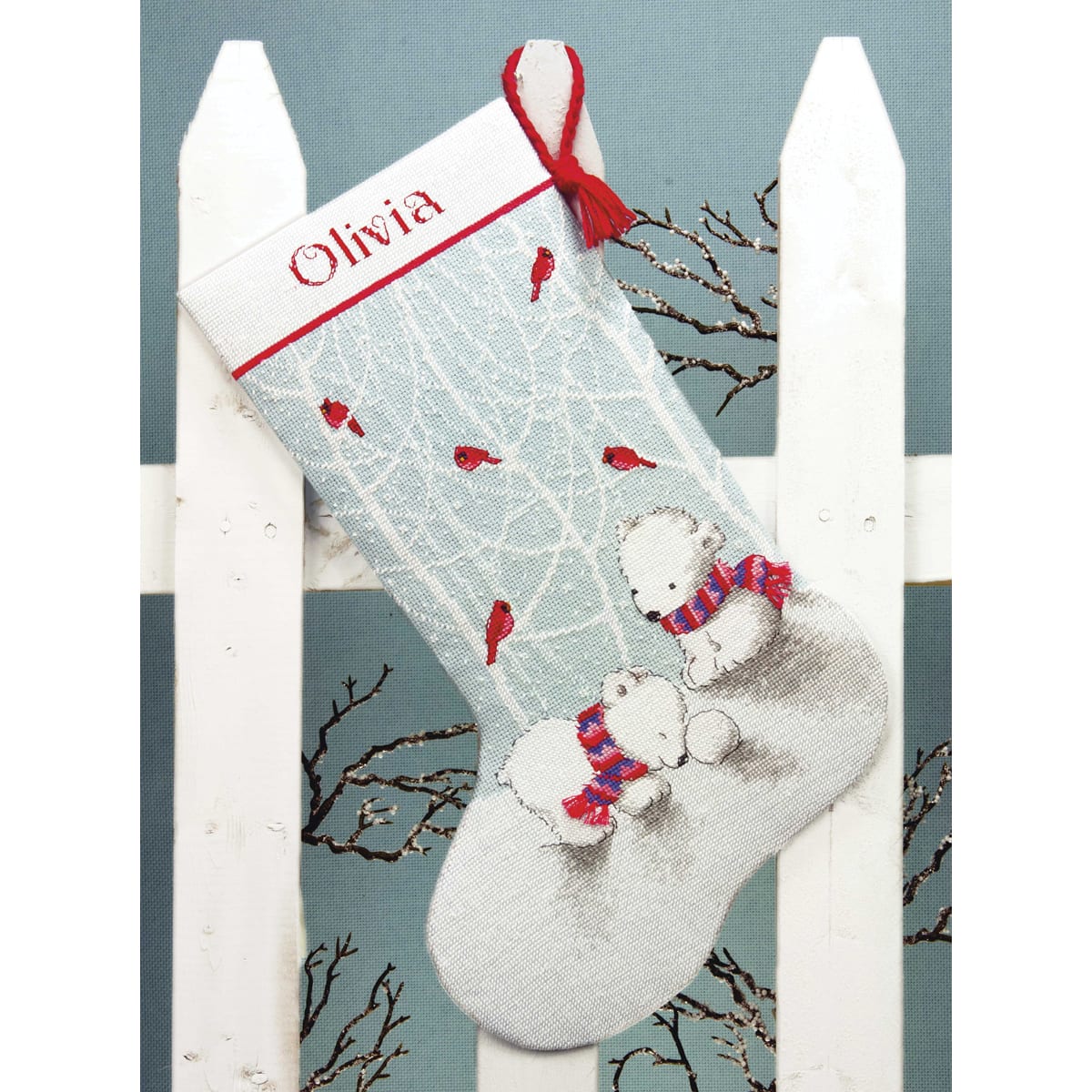 Cross stitch kit Christmas Stocking