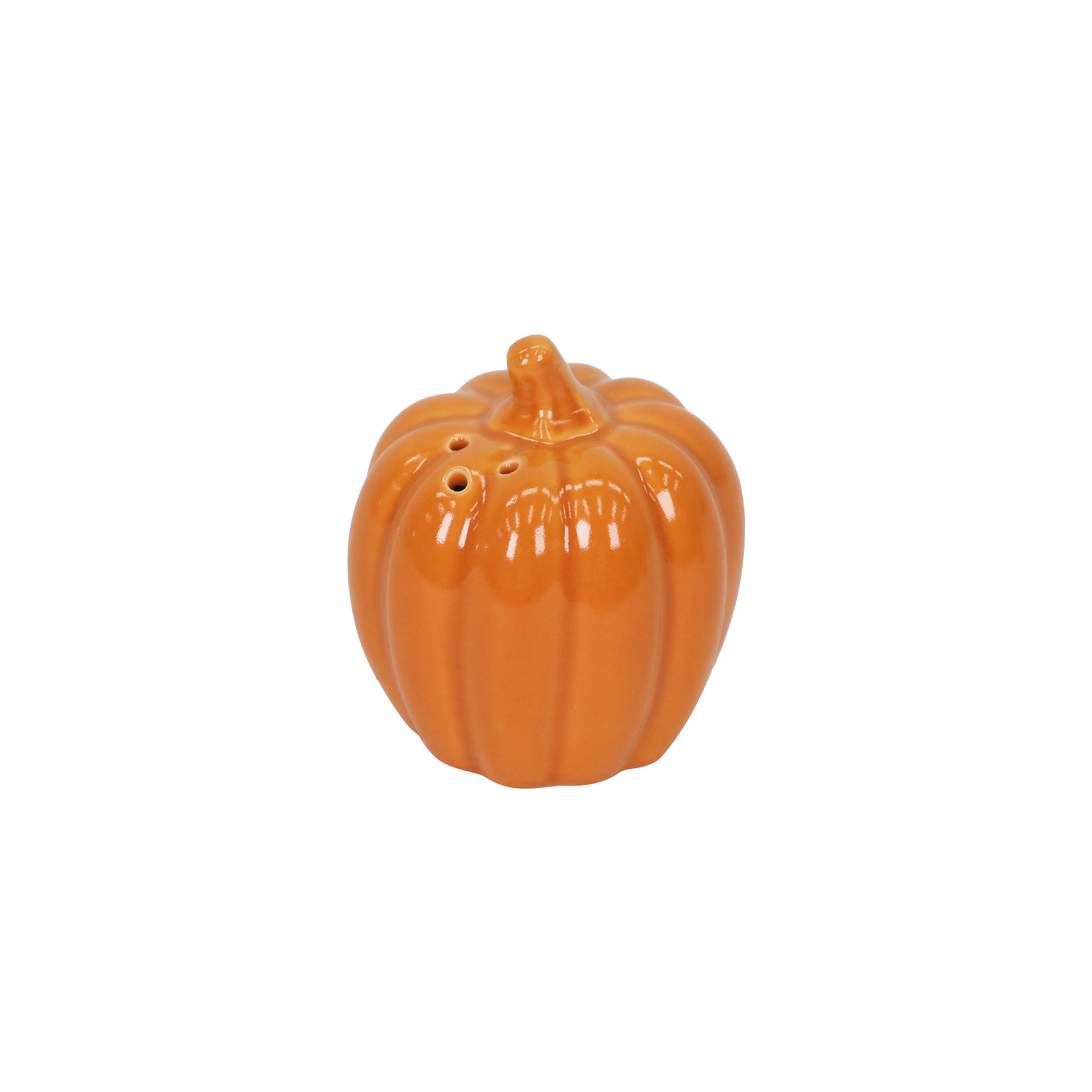 Mini Orange Pumpkin Ceramic Salt & Pepper Shaker Set by Ashland®