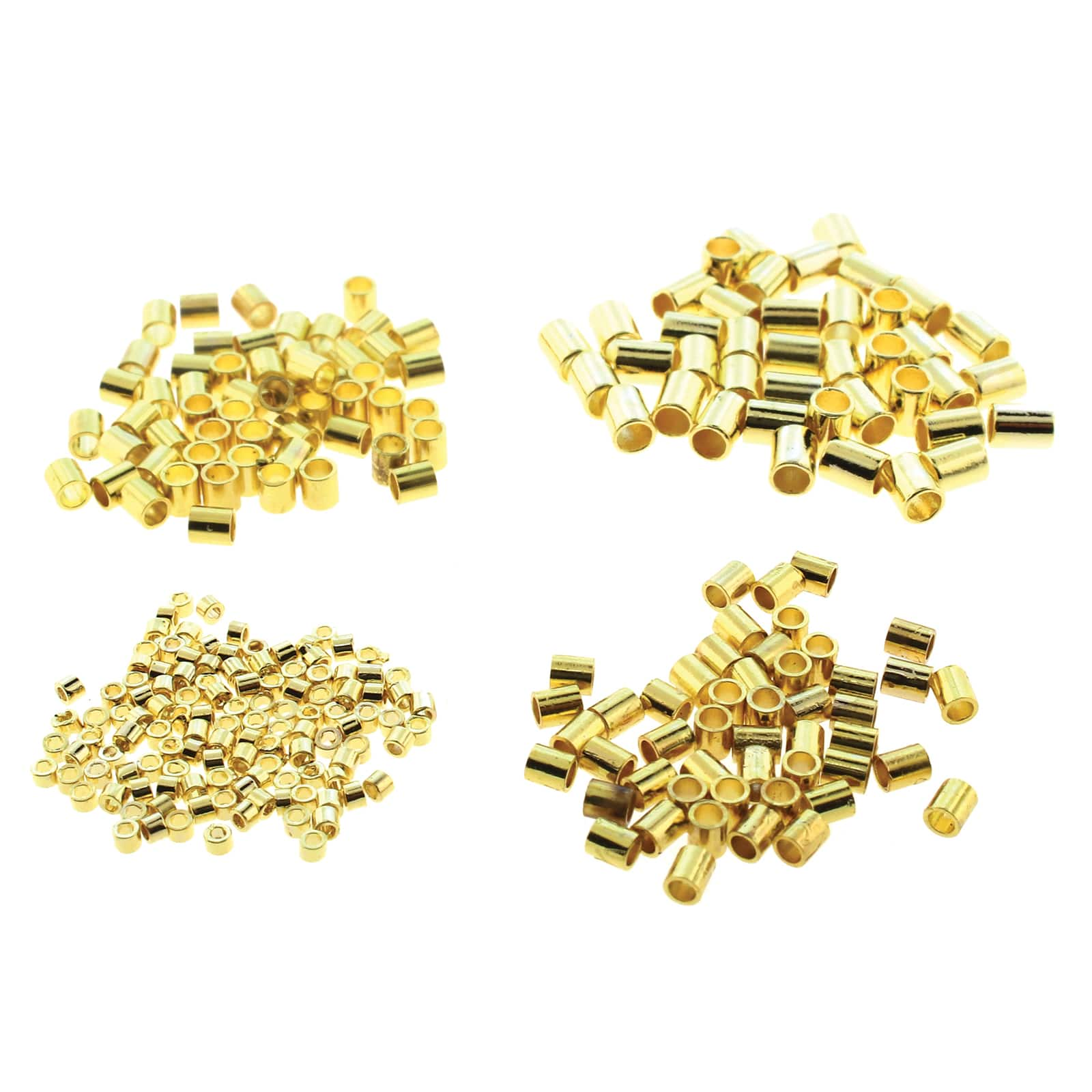 The Beadsmith&#xAE; Gold Plated Crimp Tubes, 600ct.