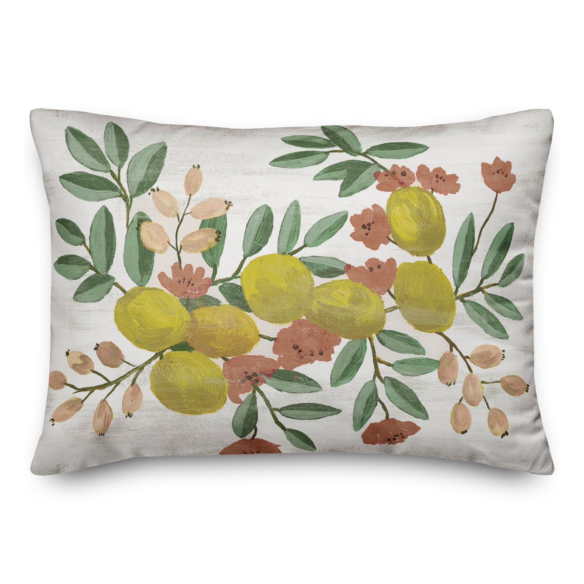 Citrus Botanical 14" x 20" Throw Pillow