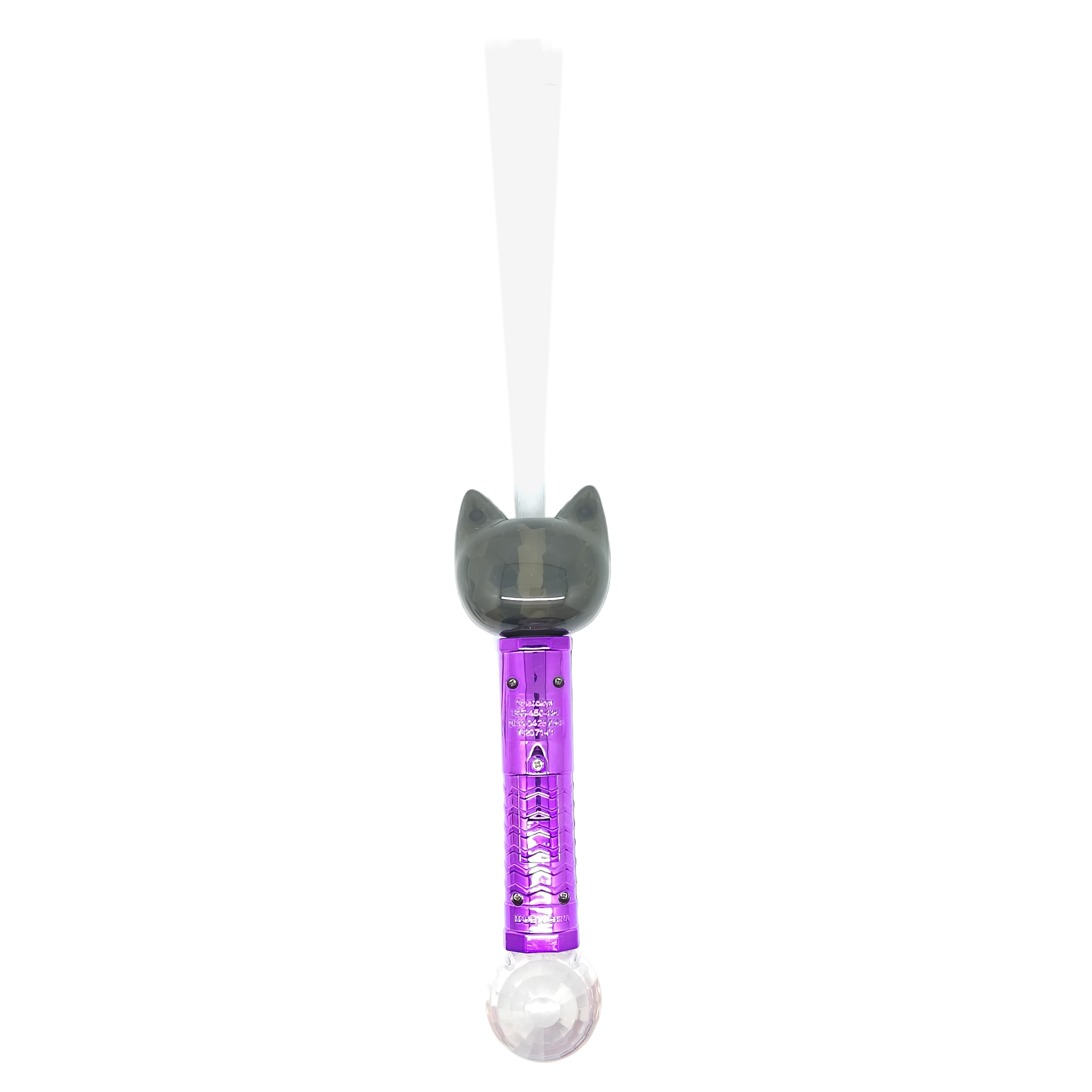 Black Cat Light-Up Fiber Wand