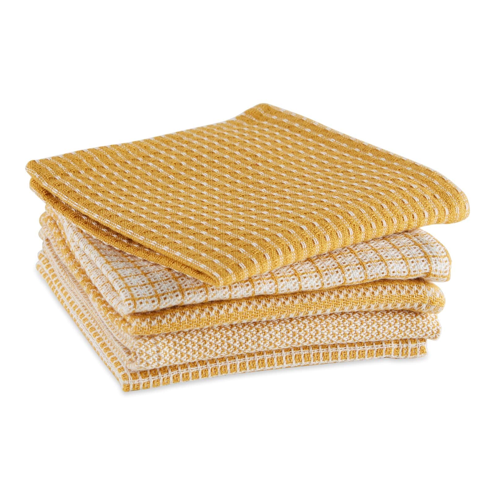 DII® Honey Gold Mixed Pattern Dishcloths, 5ct.