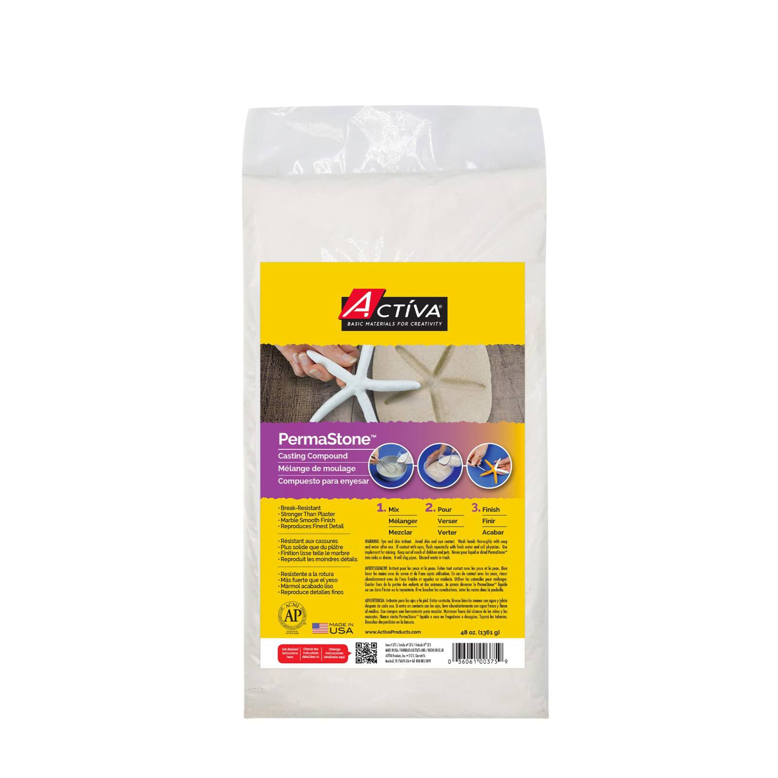 ACT&#xCD;VA&#xAE; PermaStone&#x2122; 48oz. Casting Compound, 2ct.
