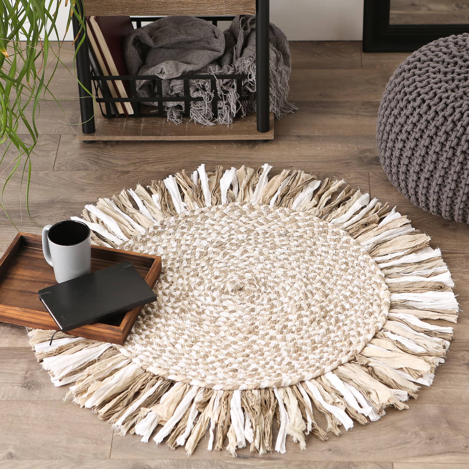 DII® Round Rag Rug, 3ft. | Rugs & Mats | Michaels