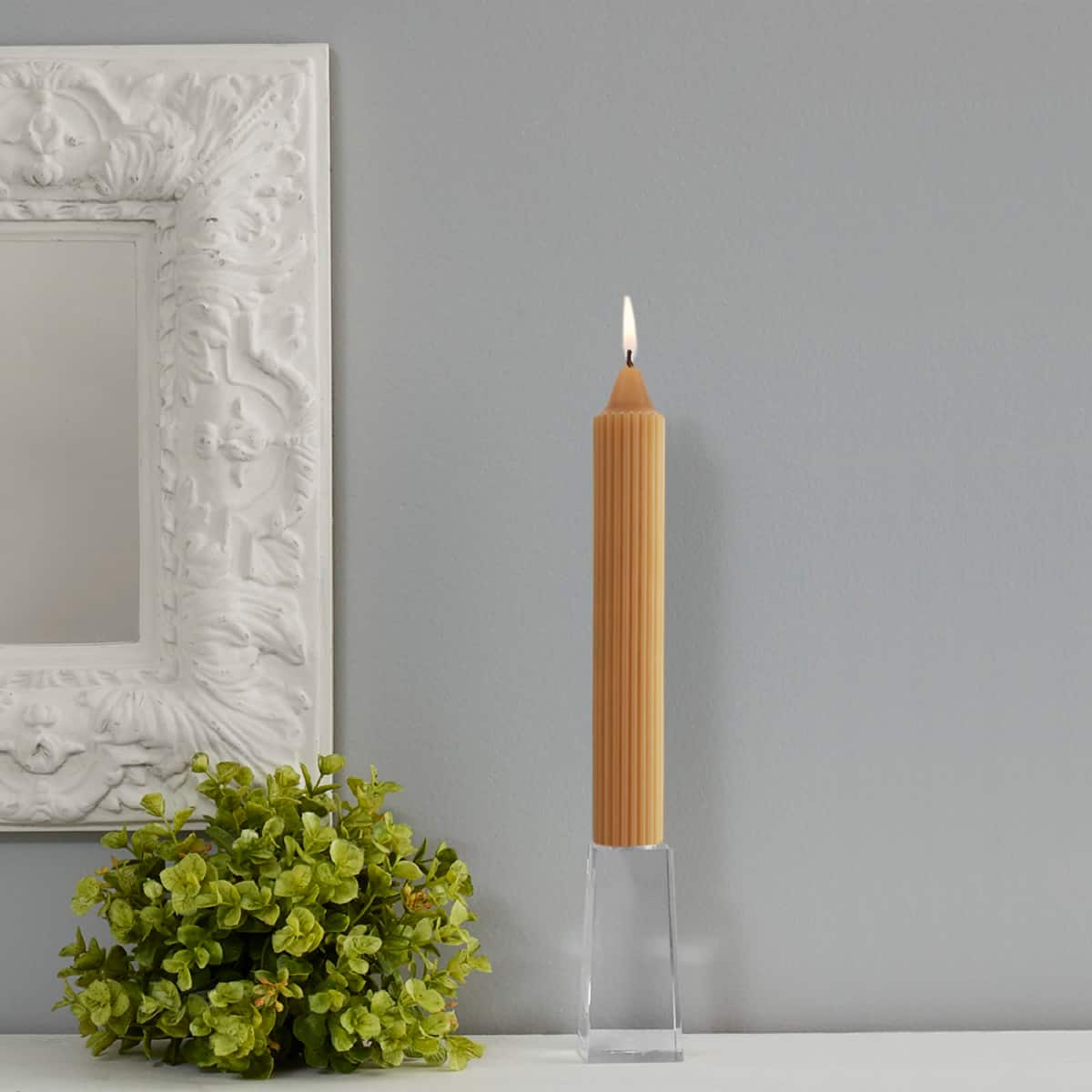 Root Candles 9" Unscented Grecian Collenette Taper Candles, 4ct.