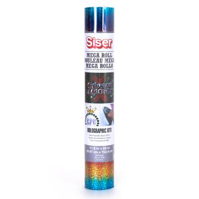 Siser® Holographic Heat Transfer Vinyl Roll, Rainbow image