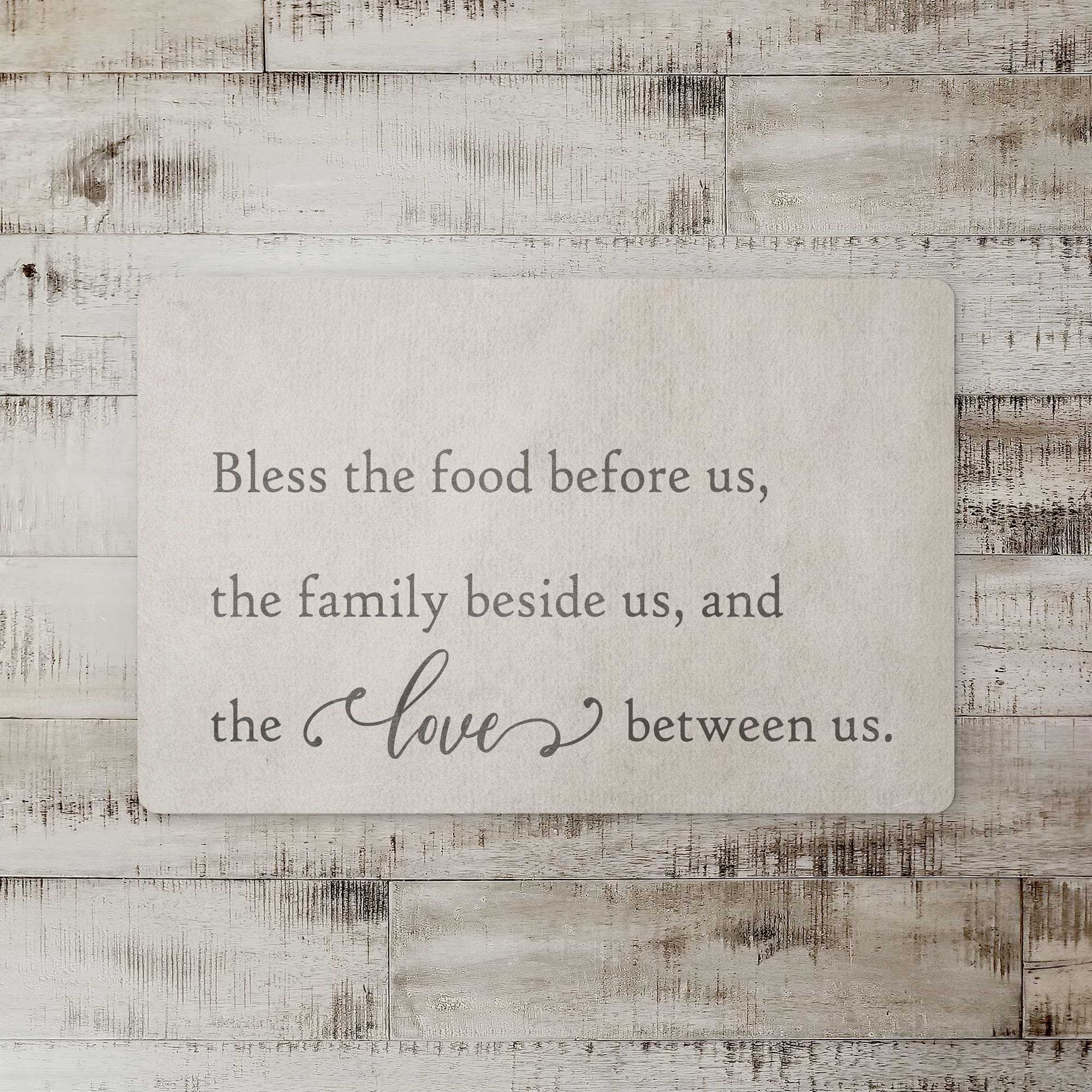 Bless the Food Before Us 27" x 18" Floor Mat