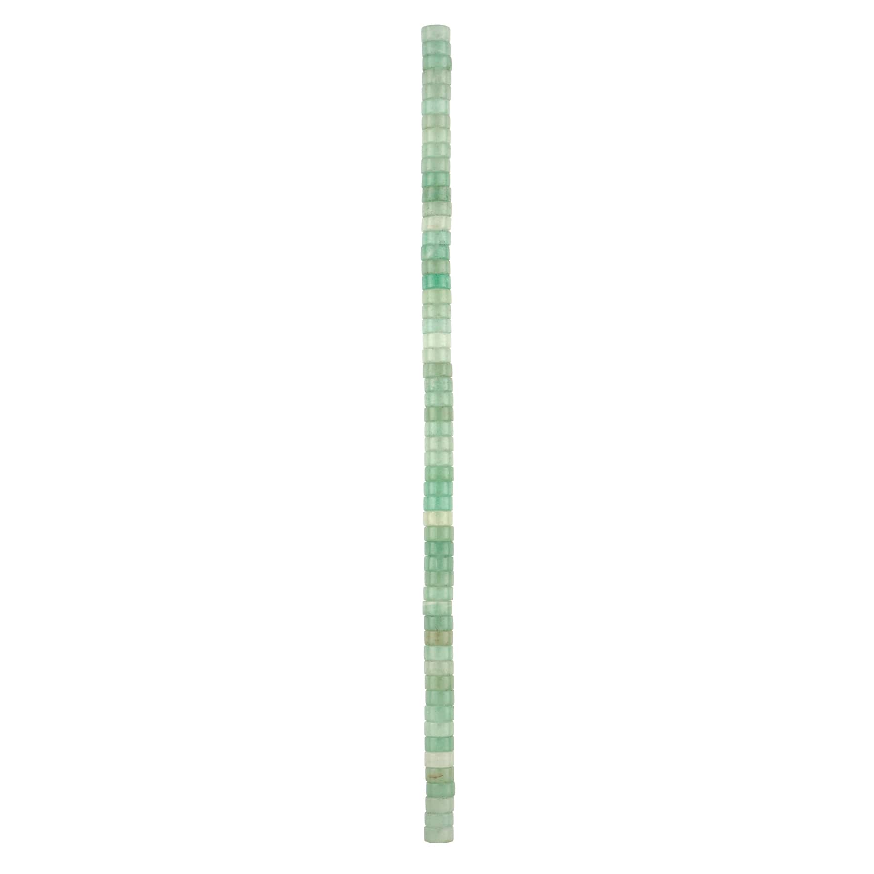 12 Pack: Green Aventurine Heishi Beads by Bead Landing™