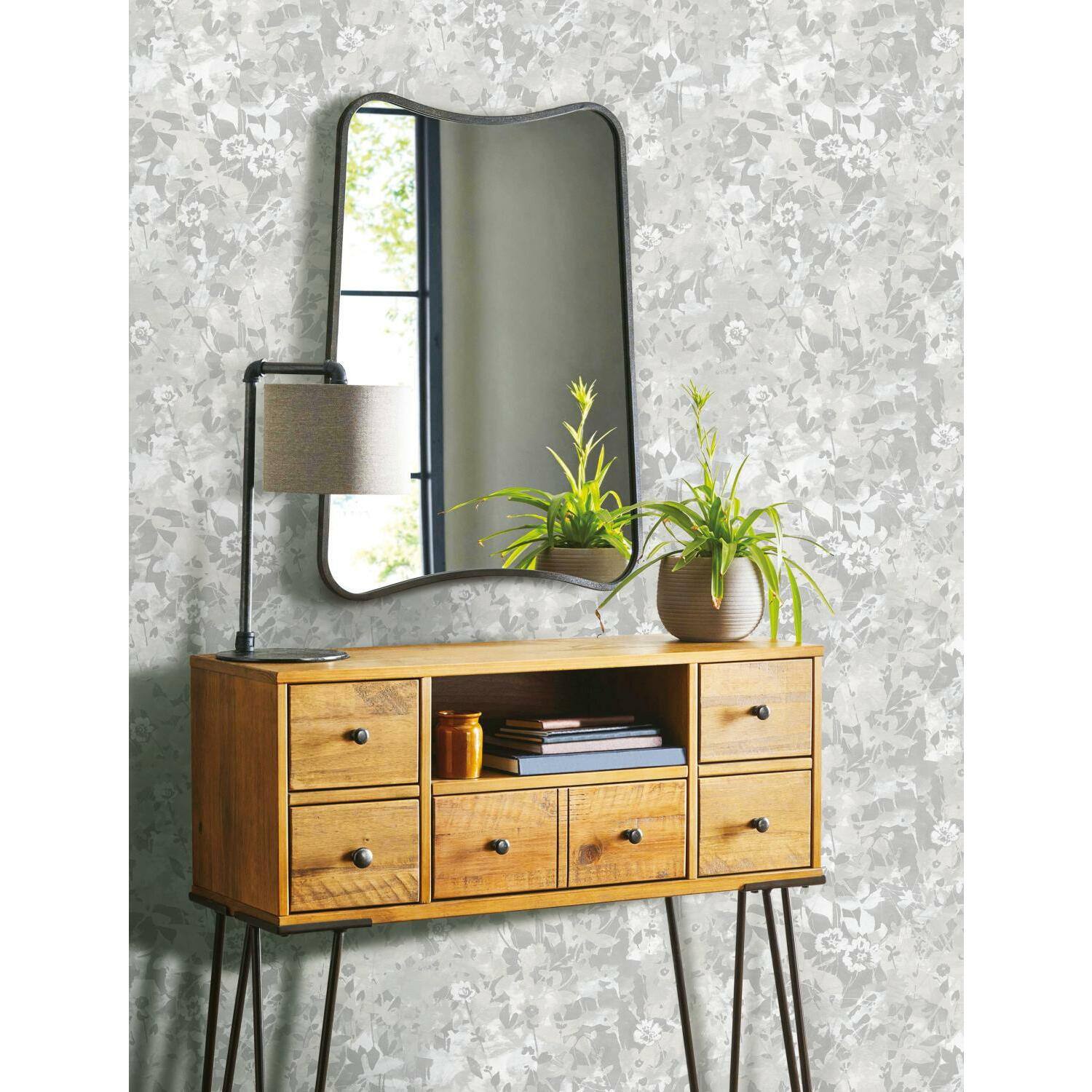 RoomMates Wildflower Shadows Peel &#x26; Stick Wallpaper