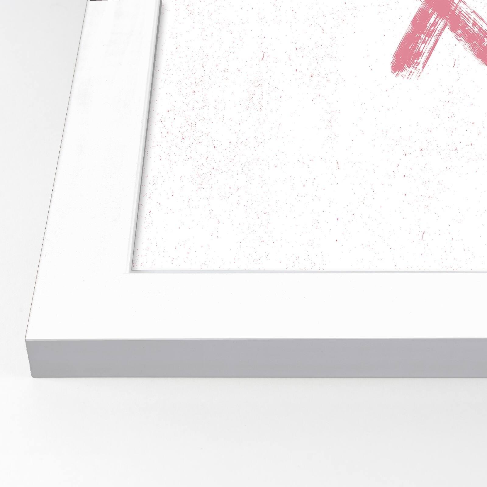 11" x 14" XOXO Brush Strokes White Framed Print Wall Art