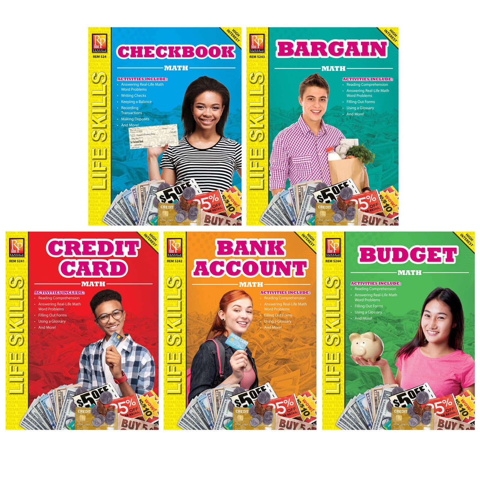 Remedia Publications Life Skills Math Series Set