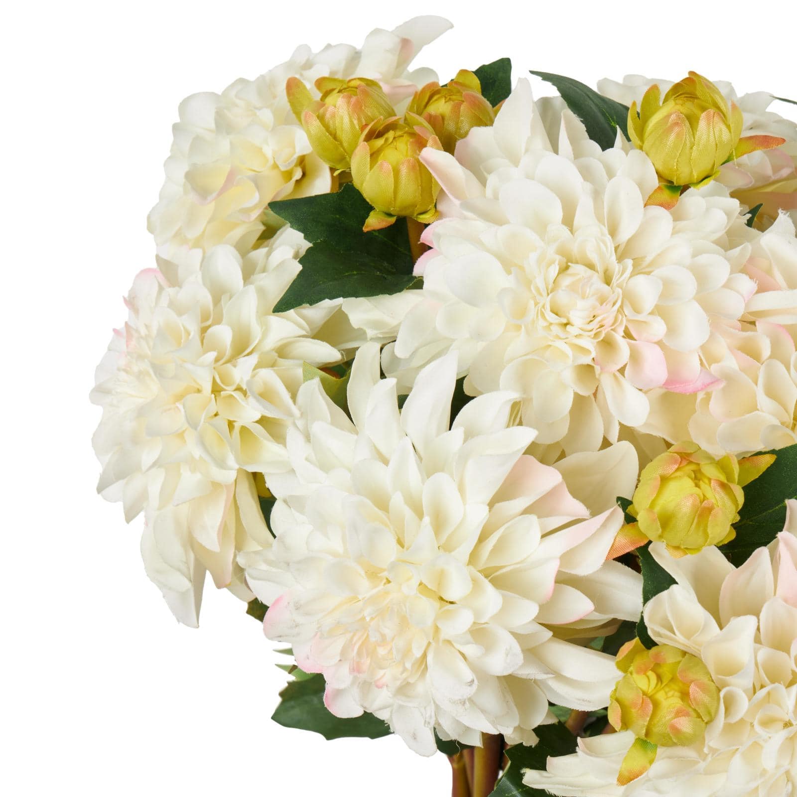 30" White Dahlia Artificial Flower Stem, 8ct.