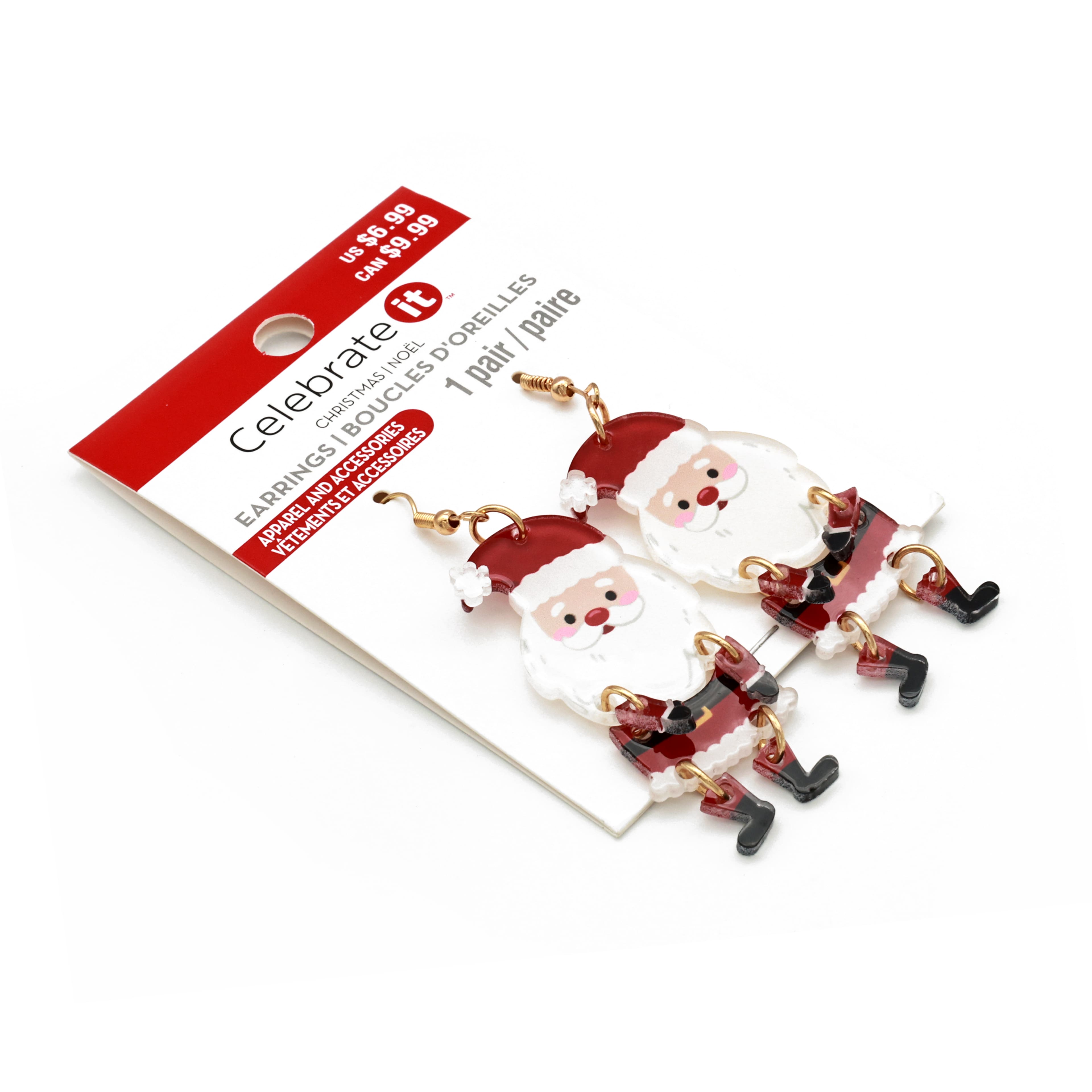 Santa Dangling Earrings by Celebrate It&#x2122;