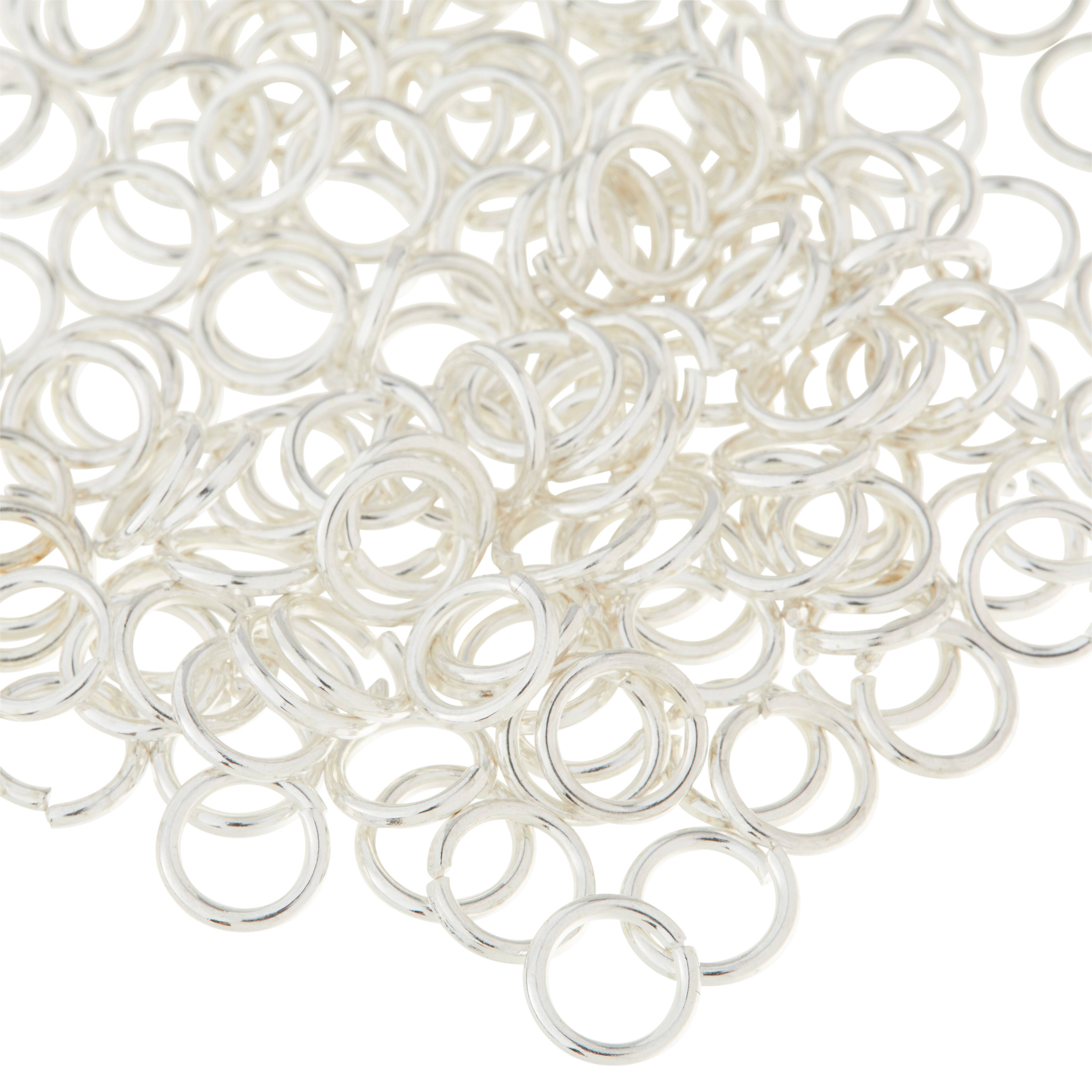 12 Pack: Silver Jump Rings, 7mm by Bead Landing™