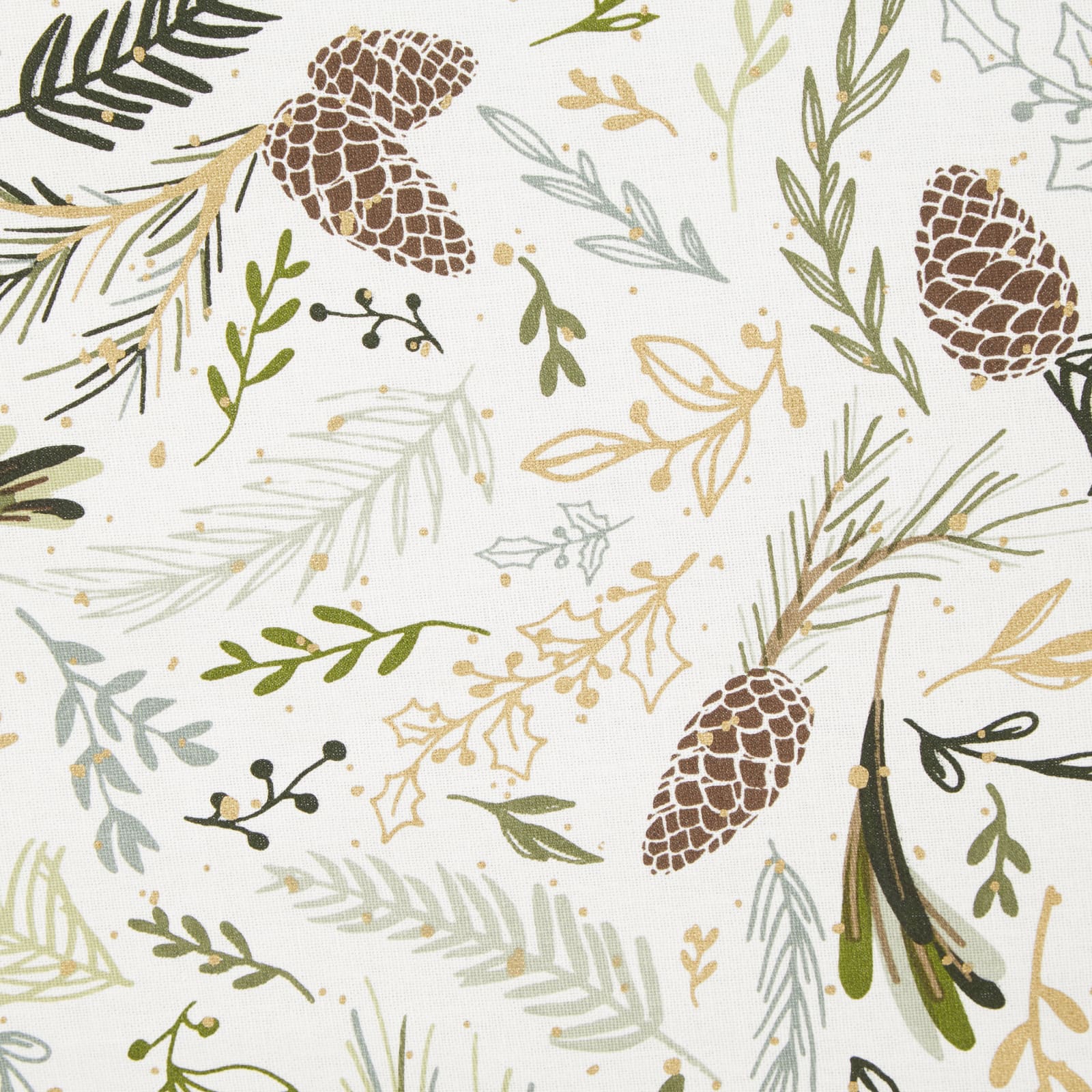 Sparkle Sprigs Printed Tablecloth, 60&#x22; x 84&#x22;