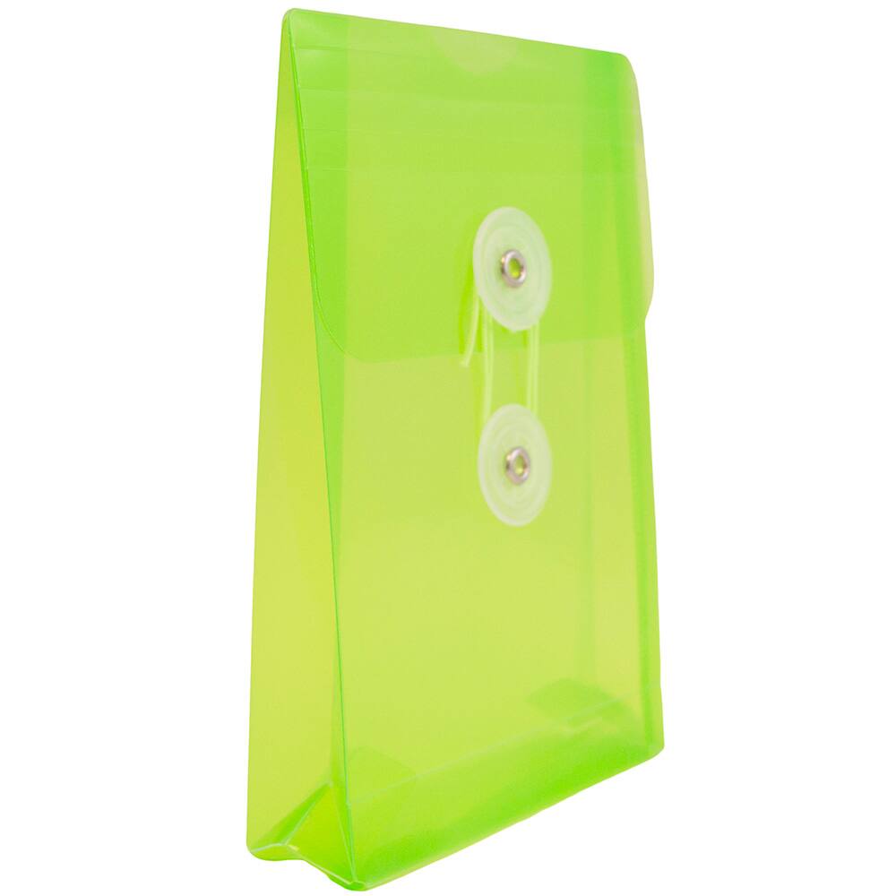 JAM Paper 4.25" x 6.25" Plastic Button & String Tie Closure Envelopes, 12ct.