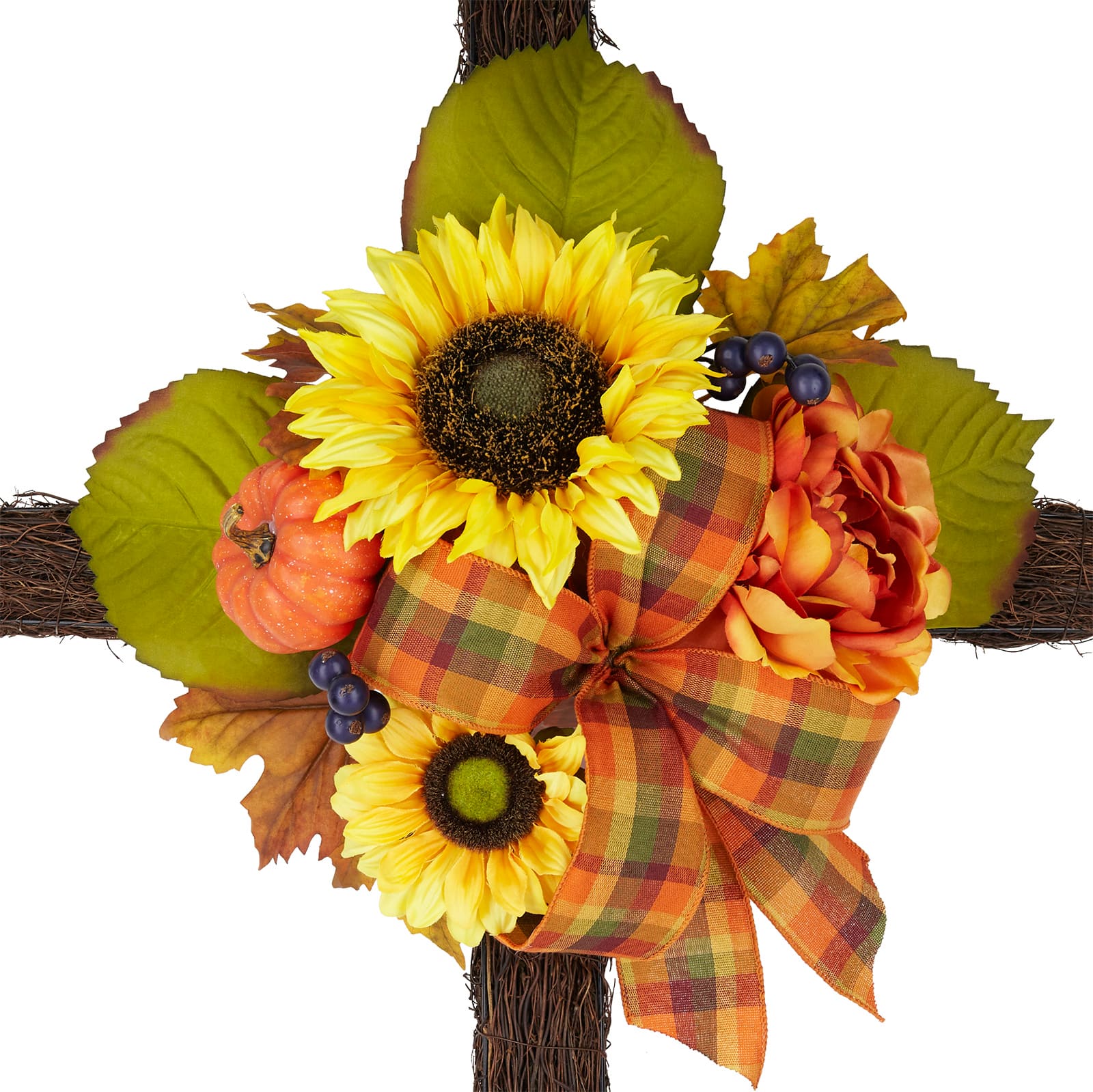 38" Sunflower & Mum Remembrance Cross by Ashland®