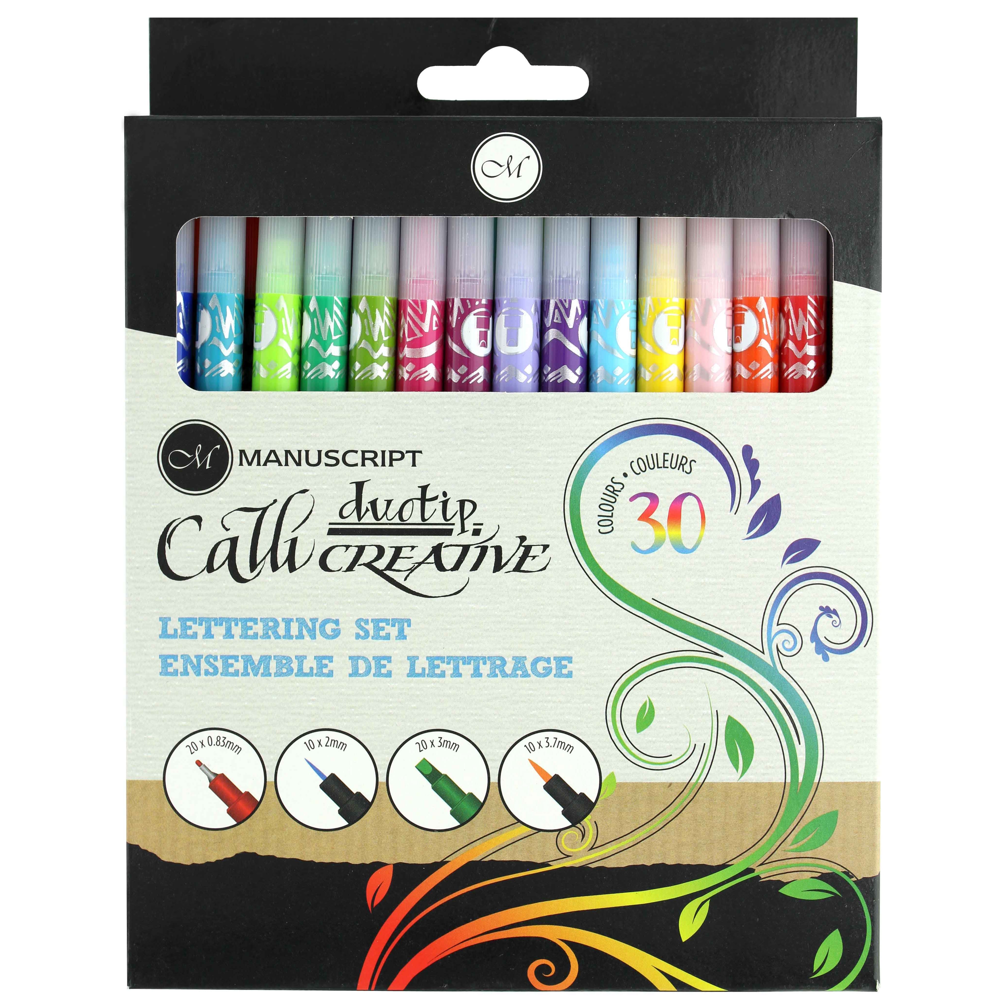 Manuscript Callicreative 30 Color Duotip Marker Set