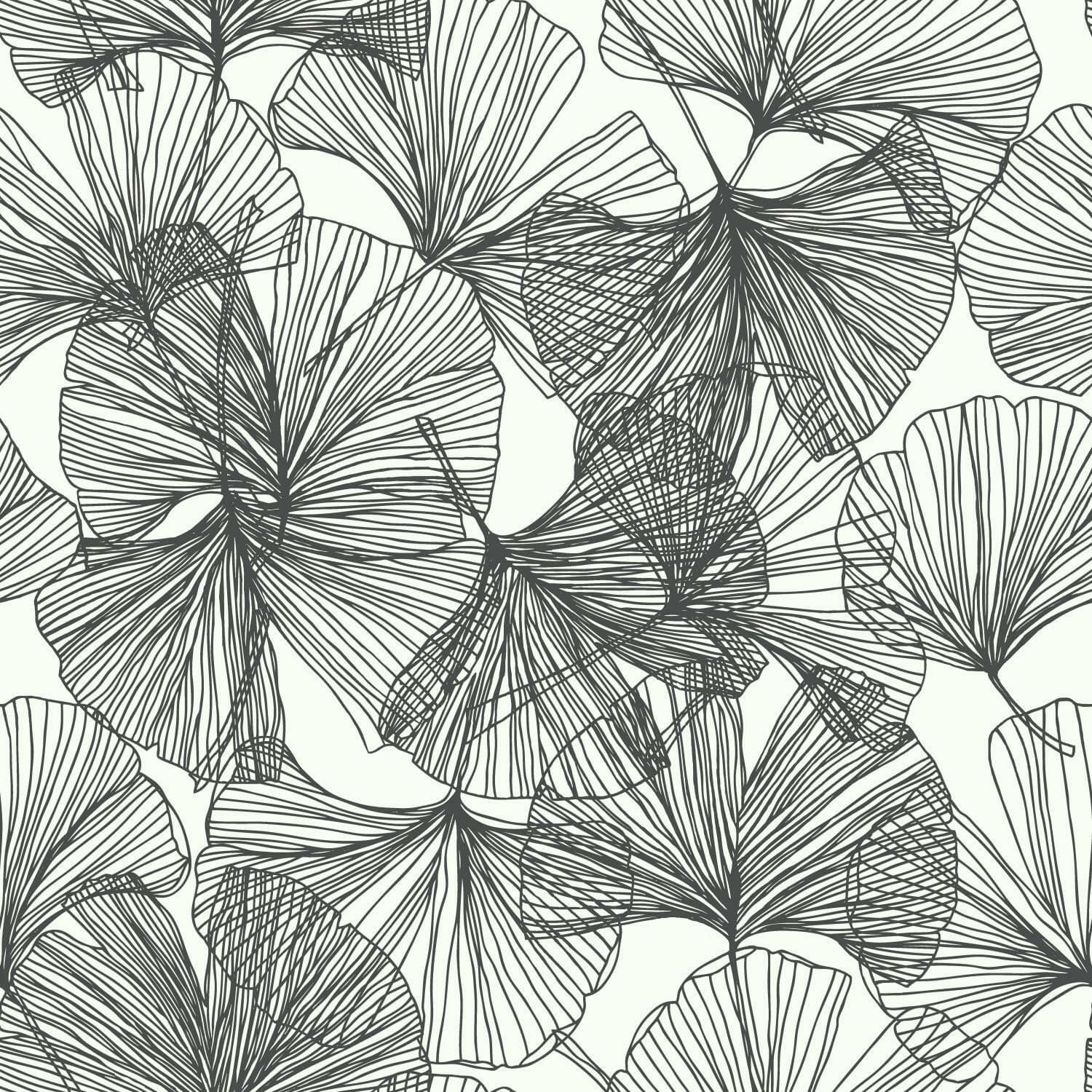 RoomMates Gingko Leaves Peel &#x26; Stick Wallpaper